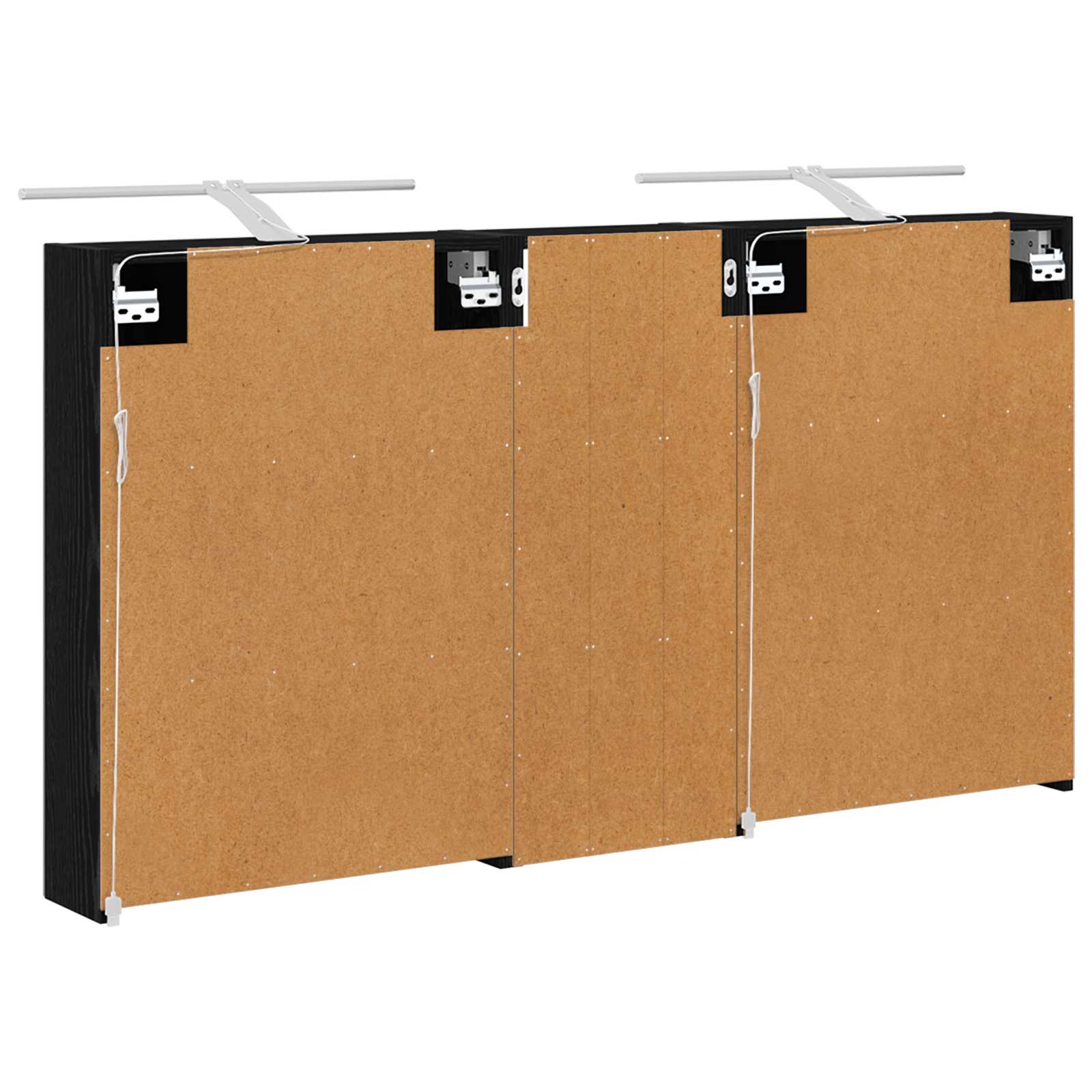 Set ormarića za kupaonicu s policom 3 pcs 130 x 14,5 x 70 cm