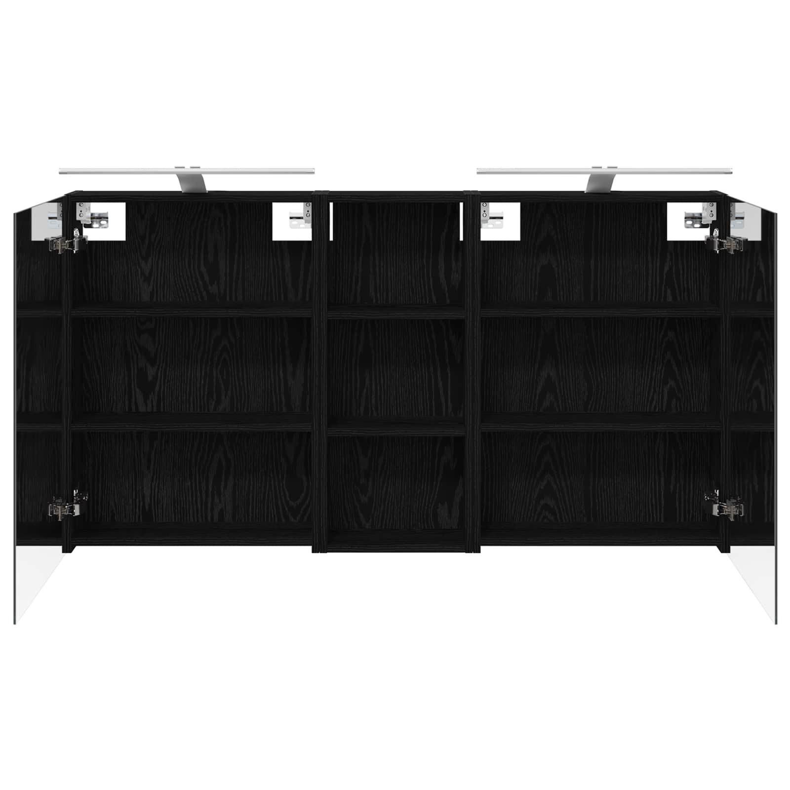 Set ormarića za kupaonicu s policom 3 pcs 130 x 14,5 x 70 cm