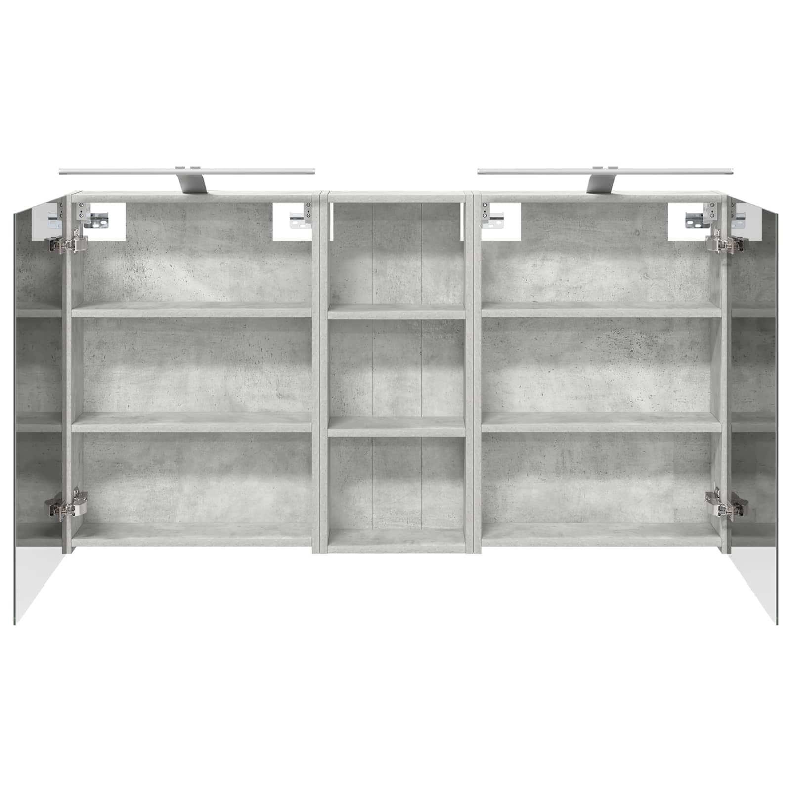 Set ormarića za kupaonicu s policom 3 pcs 130 x 14,5 x 70 cm