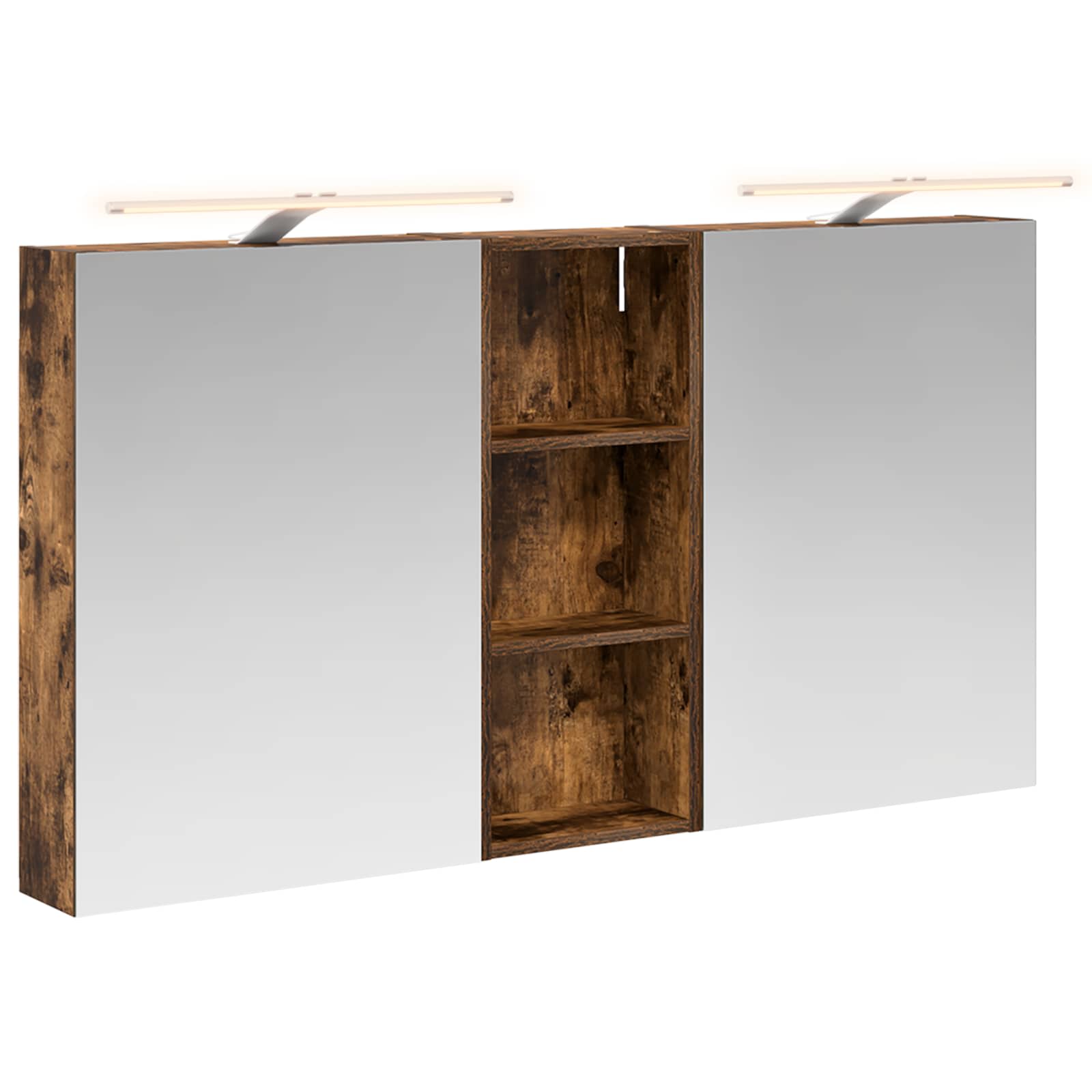 Set ormarića za kupaonicu s policom 3 pcs 130 x 14,5 x 70 cm
