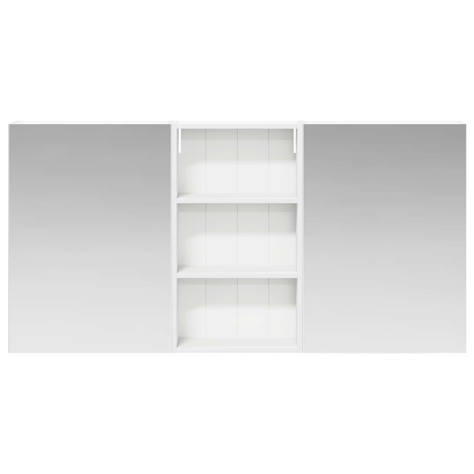 Set ormarića za kupaonicu s policom 3 pcs 140 x 14,5 x 70 cm
