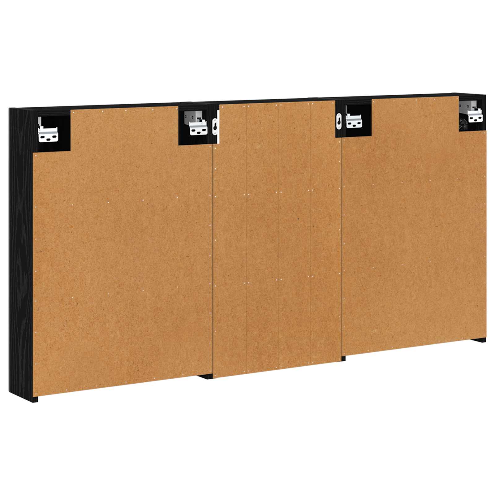 Set ormarića za kupaonicu s policom 3 pcs 140 x 14,5 x 70 cm