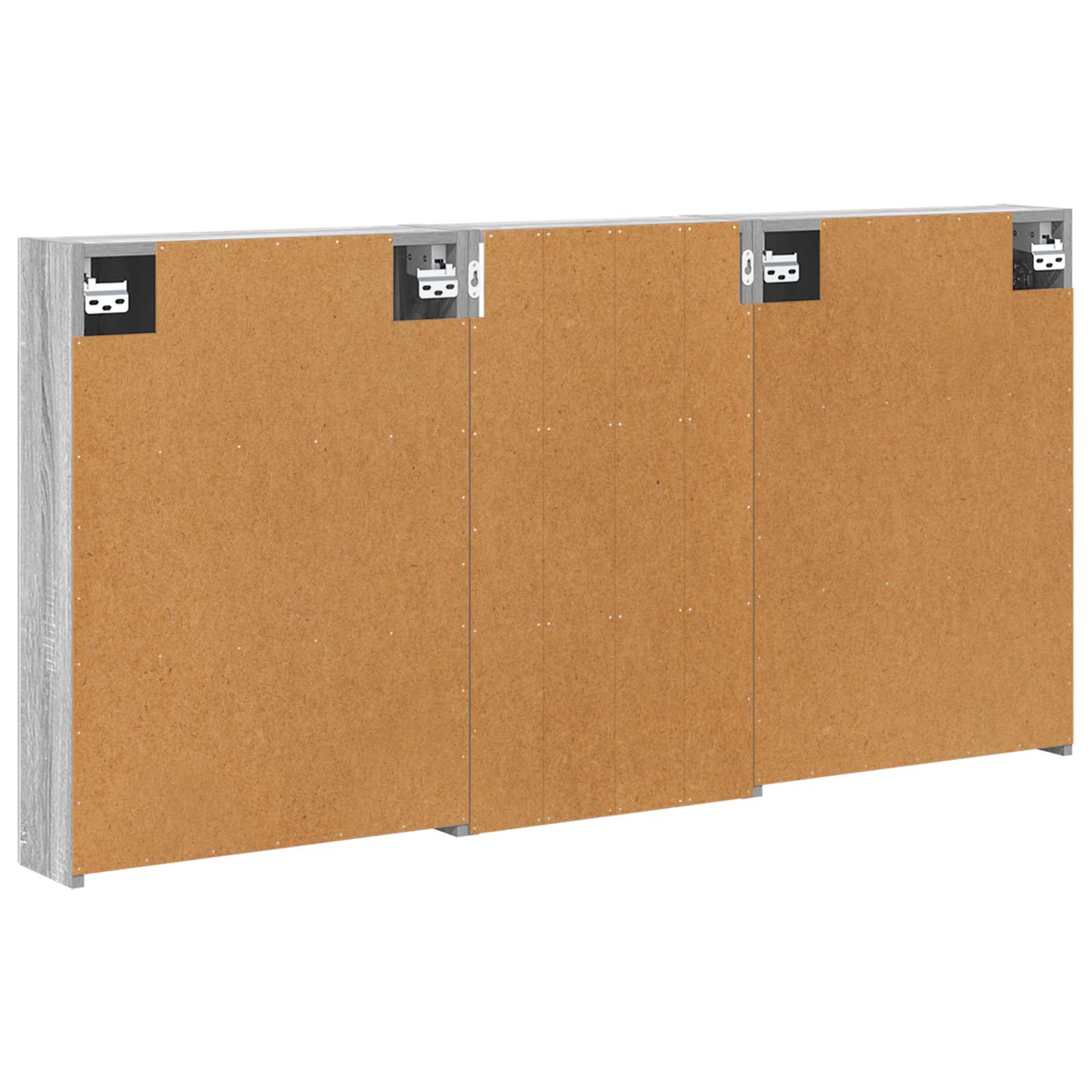 Set ormarića za kupaonicu s policom 3 pcs 140 x 14,5 x 70 cm