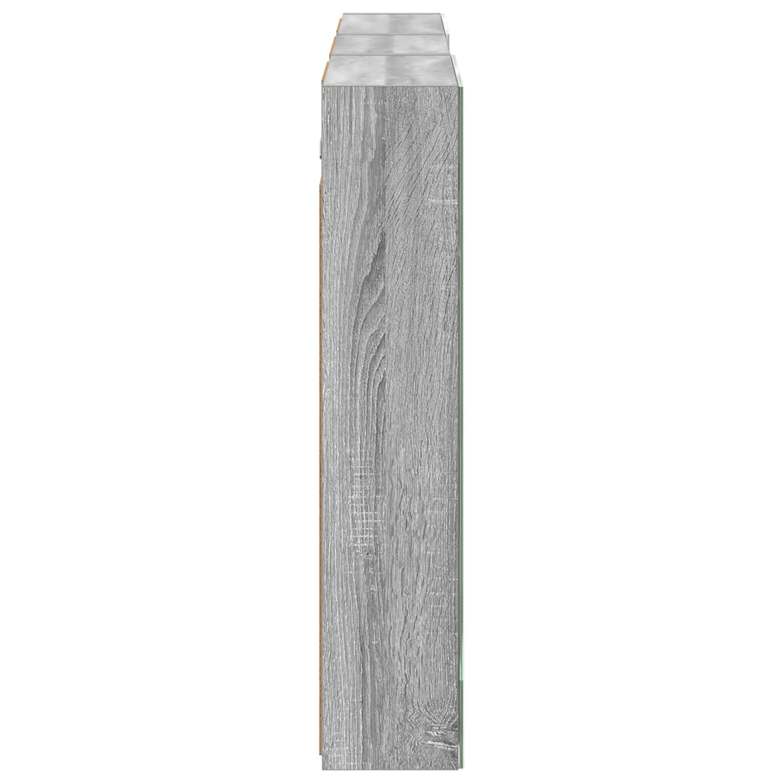 Set ormarića za kupaonicu s policom 3 pcs 140 x 14,5 x 70 cm