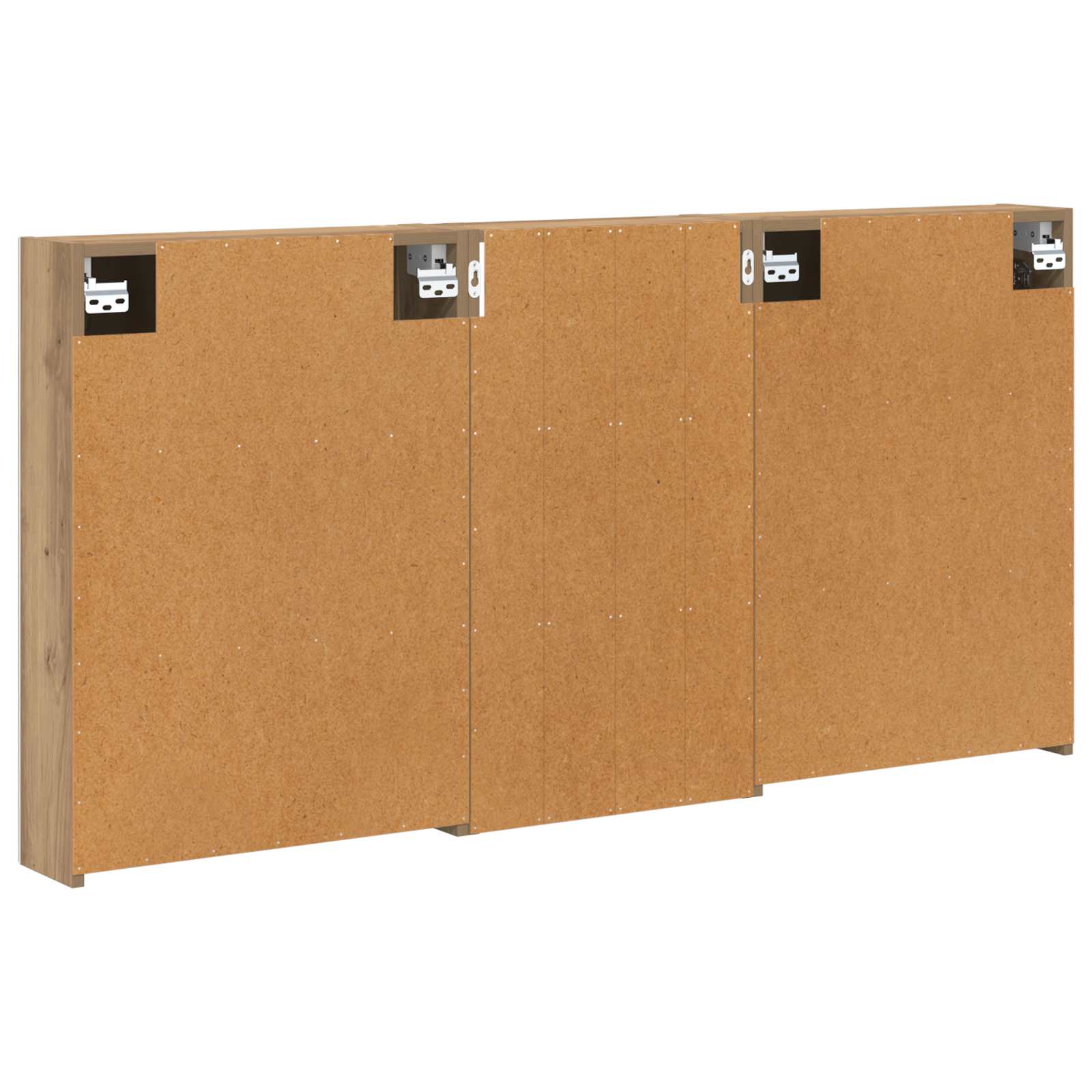 Set ormarića za kupaonicu s policom 3 pcs 140 x 14,5 x 70 cm