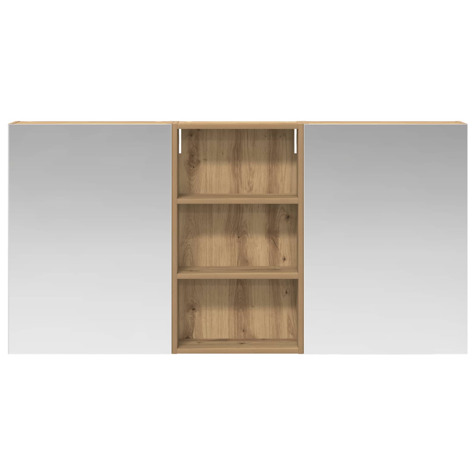 Set ormarića za kupaonicu s policom 3 pcs 140 x 14,5 x 70 cm