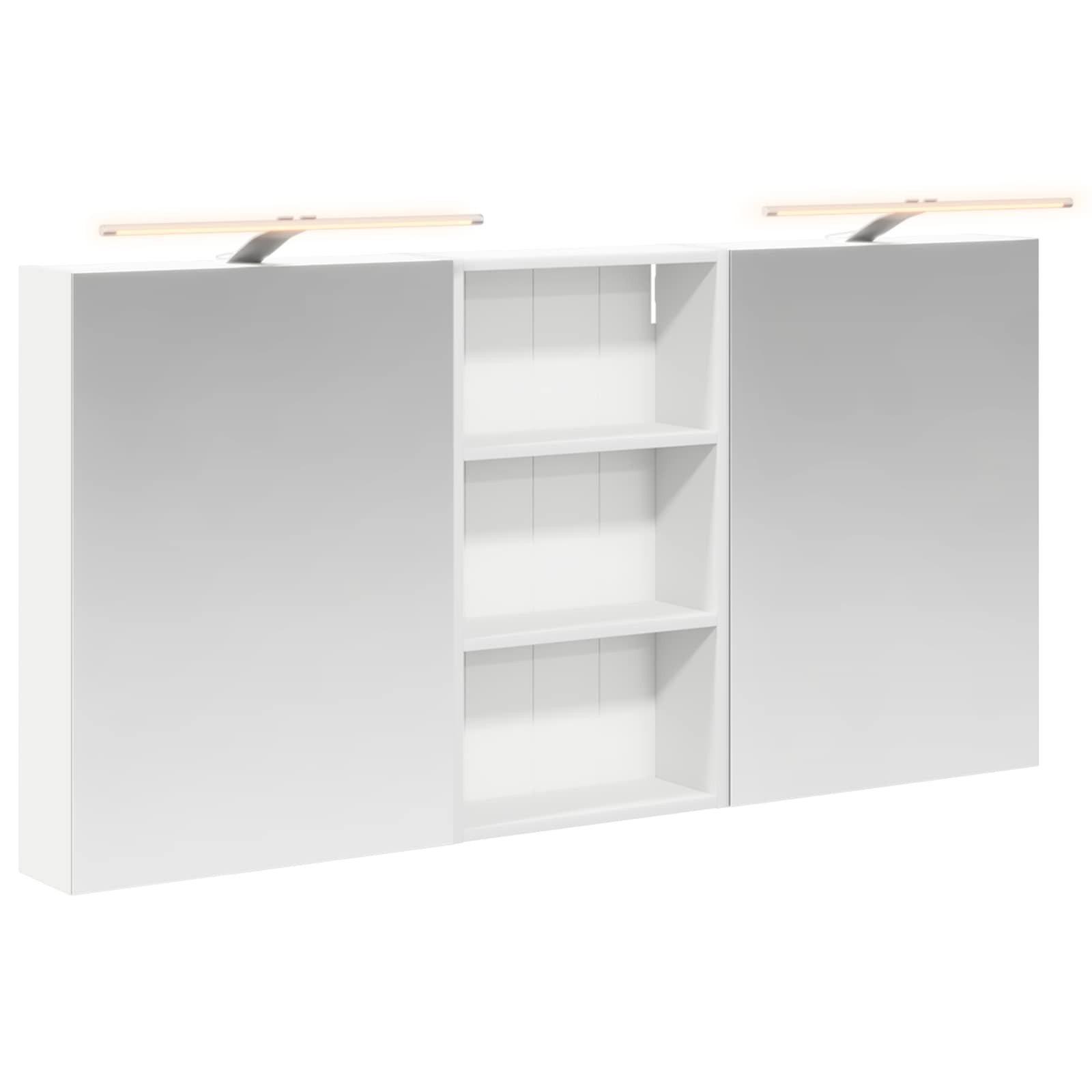 Set ormarića za kupaonicu s policom 3 pcs 140 x 14,5 x 70 cm