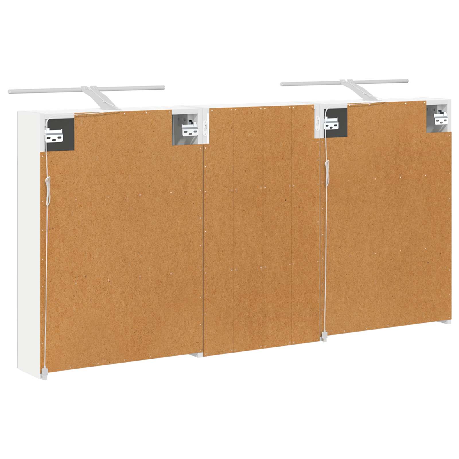 Set ormarića za kupaonicu s policom 3 pcs 140 x 14,5 x 70 cm