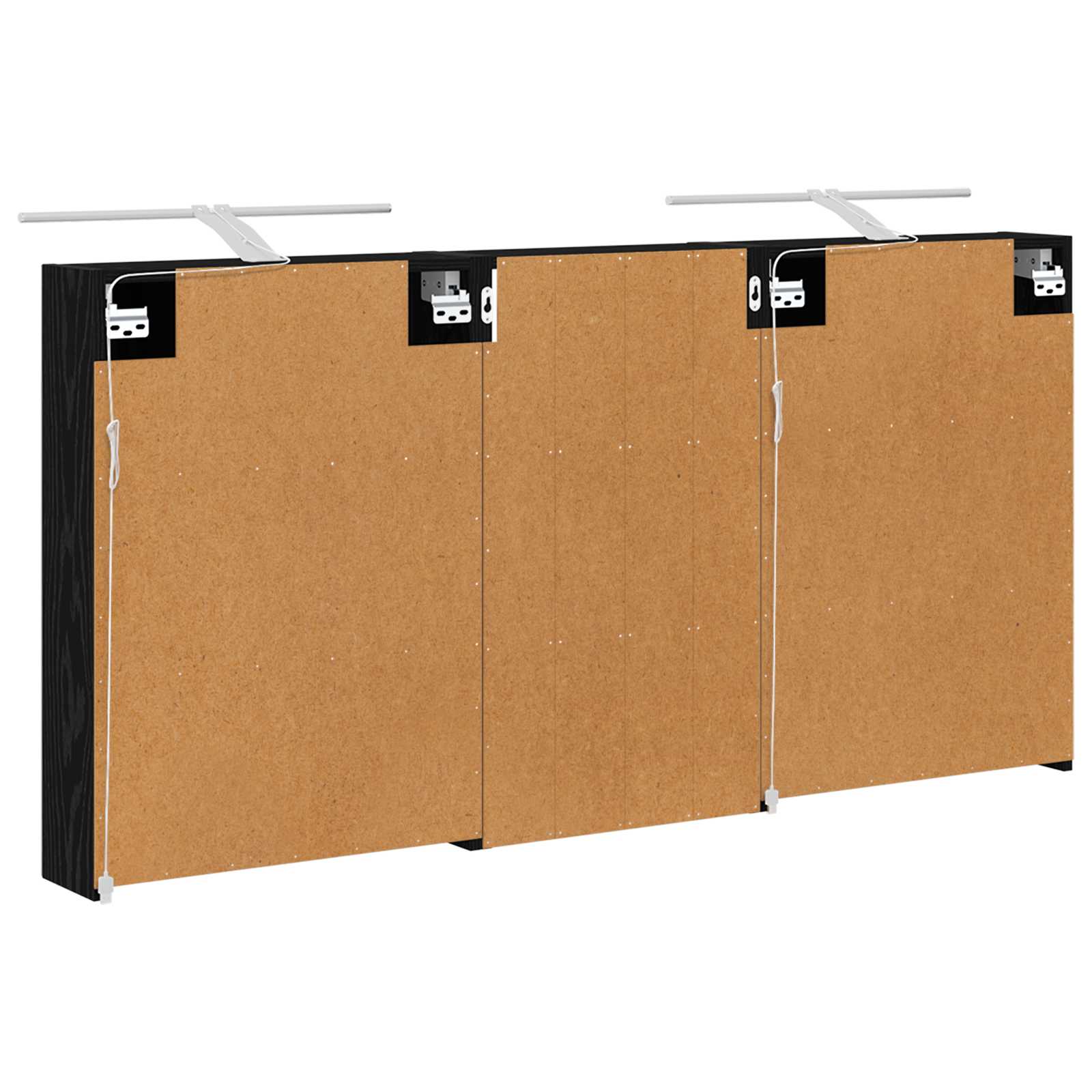 Set ormarića za kupaonicu s policom 3 pcs 140 x 14,5 x 70 cm