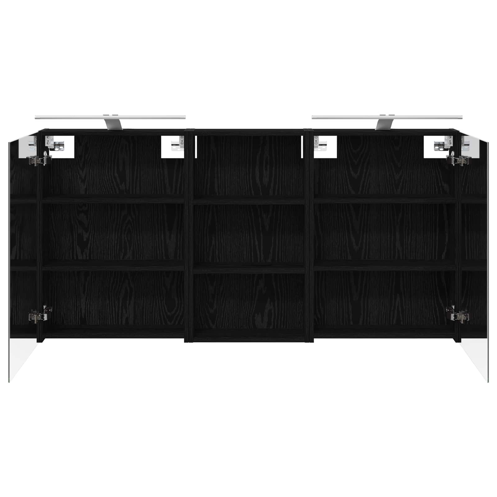 Set ormarića za kupaonicu s policom 3 pcs 140 x 14,5 x 70 cm
