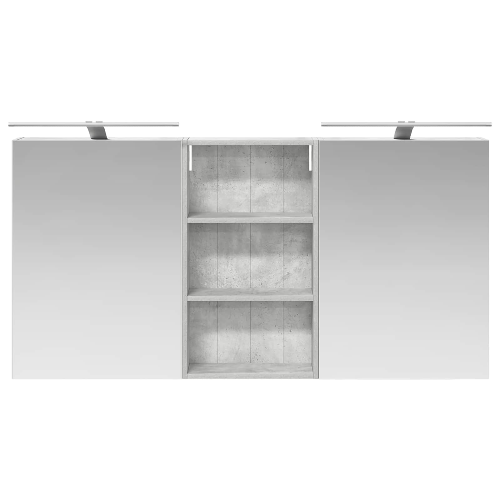 Set ormarića za kupaonicu s policom 3 pcs 140 x 14,5 x 70 cm