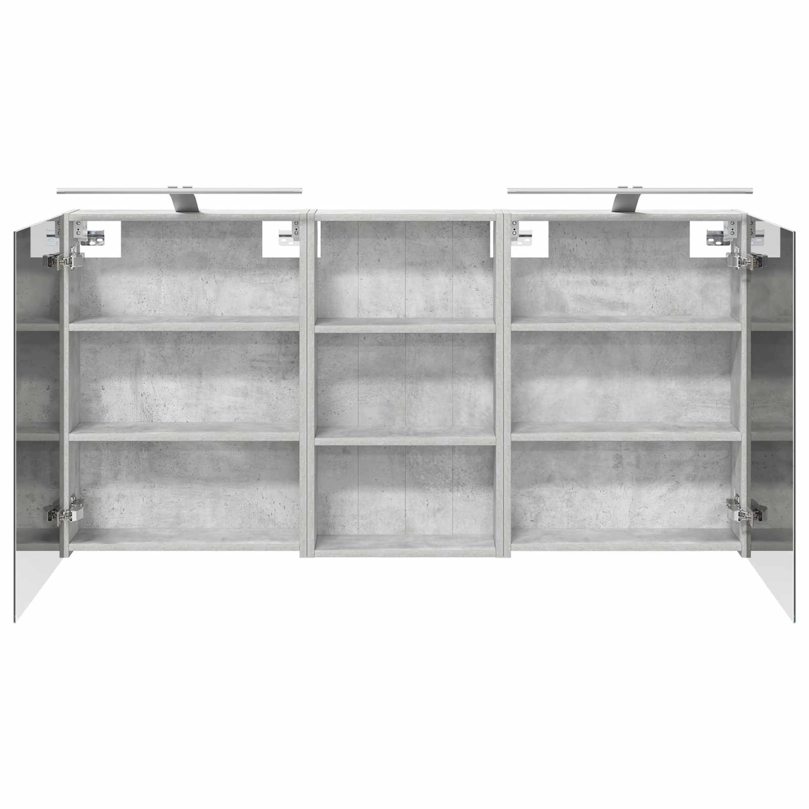 Set ormarića za kupaonicu s policom 3 pcs 140 x 14,5 x 70 cm