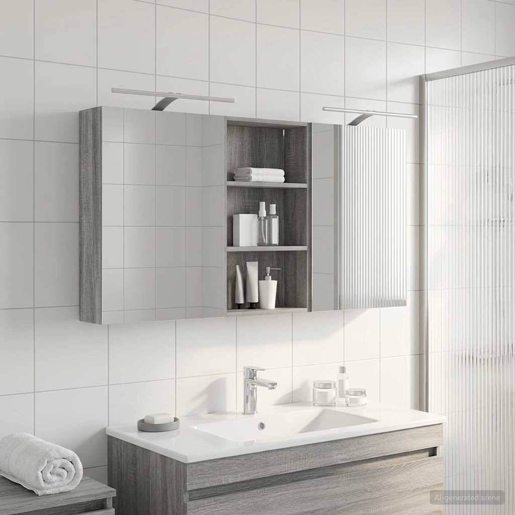 Set ormarića za kupaonicu 3 pcs 140 x 14,5 x 70 cm