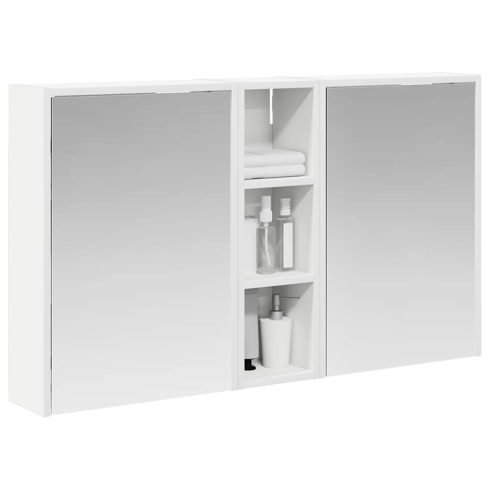 Set ormarića za kupaonicu 3 pcs 106 x 16 x 62,5 cm