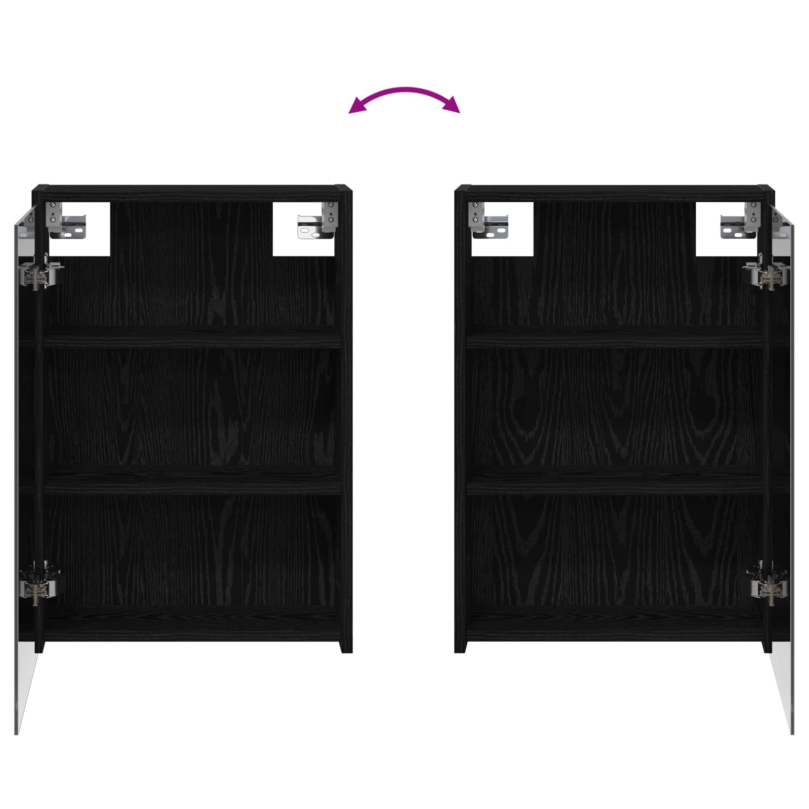 Set ormarića za kupaonicu 3 pcs 106 x 16 x 62,5 cm