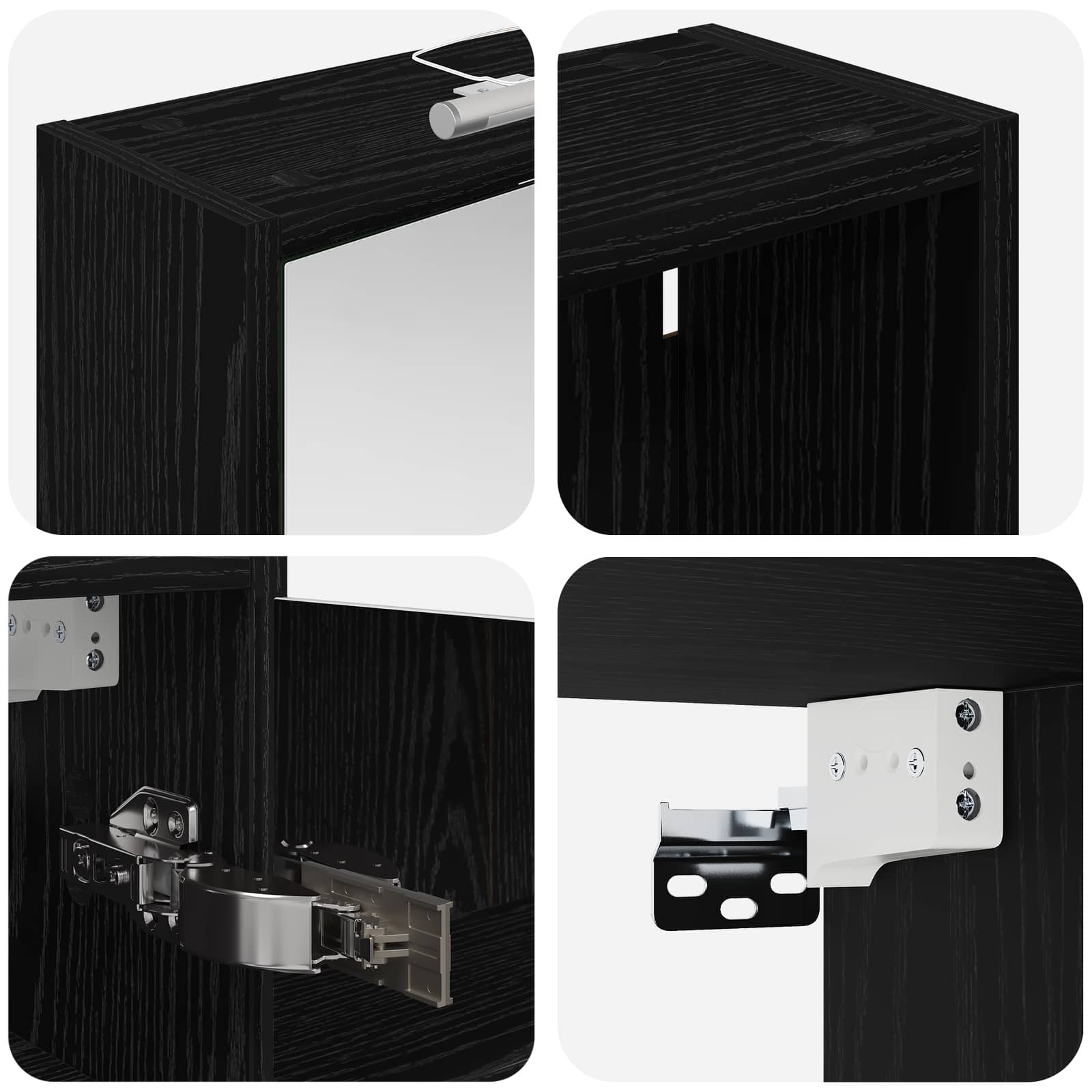 Set ormarića za kupaonicu 3 pcs 106 x 16 x 62,5 cm