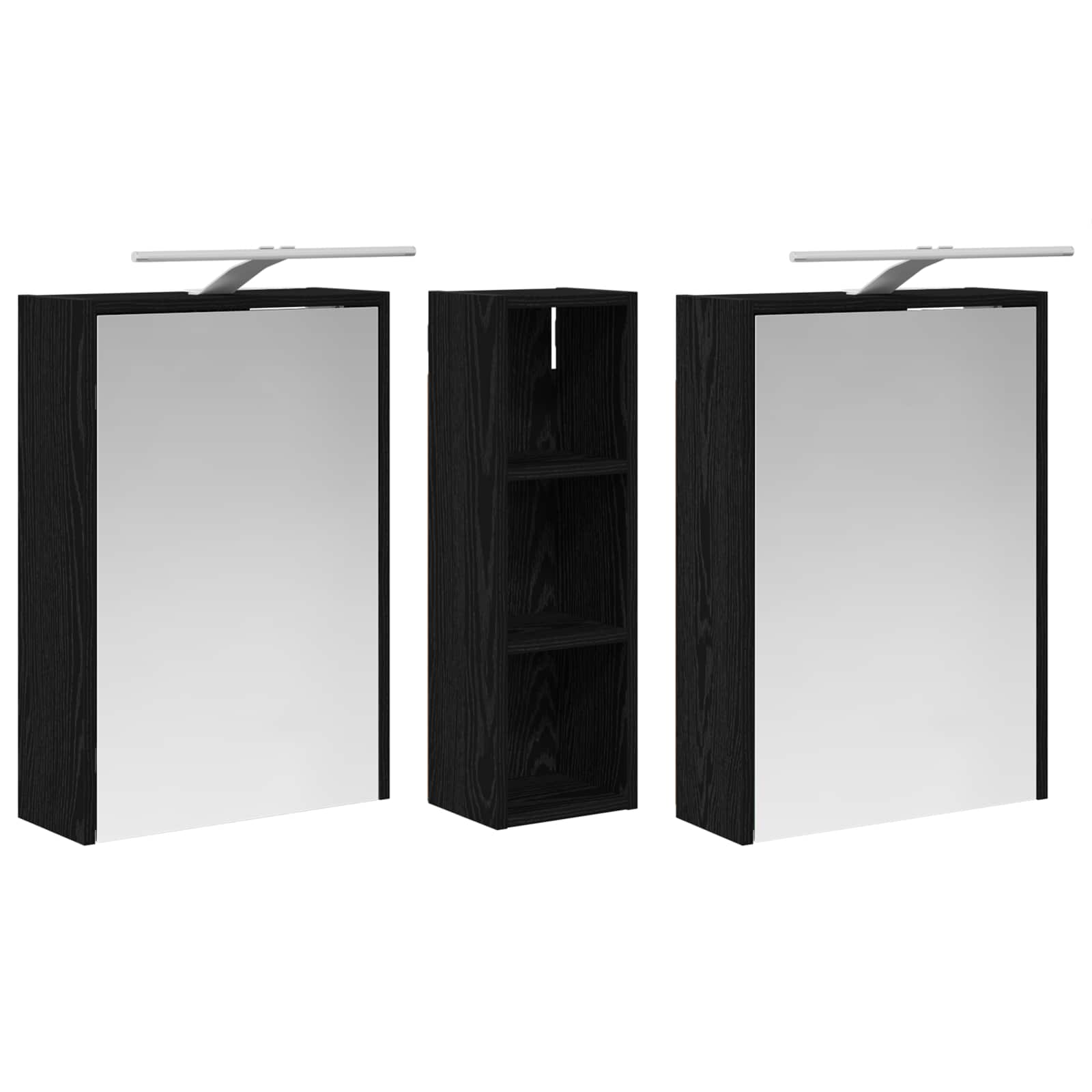 Set ormarića za kupaonicu 3 pcs 106 x 16 x 62,5 cm