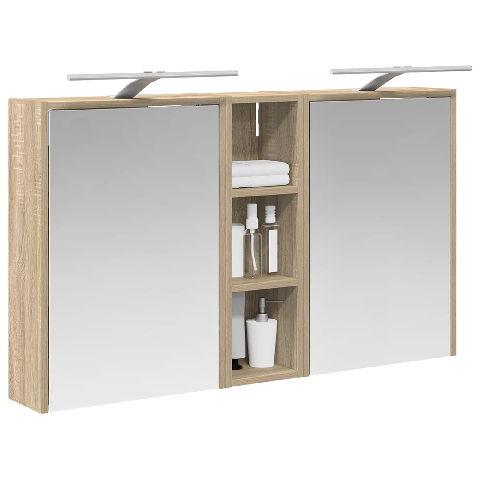 Set ormarića za kupaonicu 3 pcs 106 x 16 x 62,5 cm