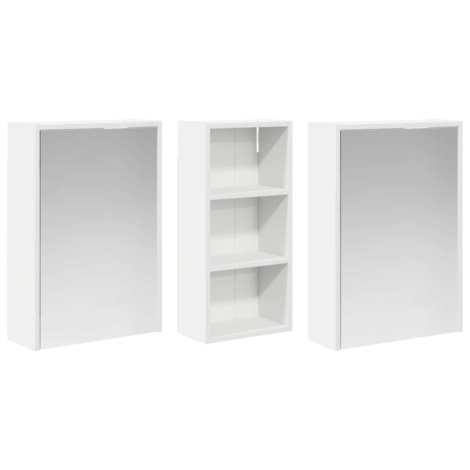 Set ormarića za kupaonicu 3 pcs 116 x 16 x 62,5 cm