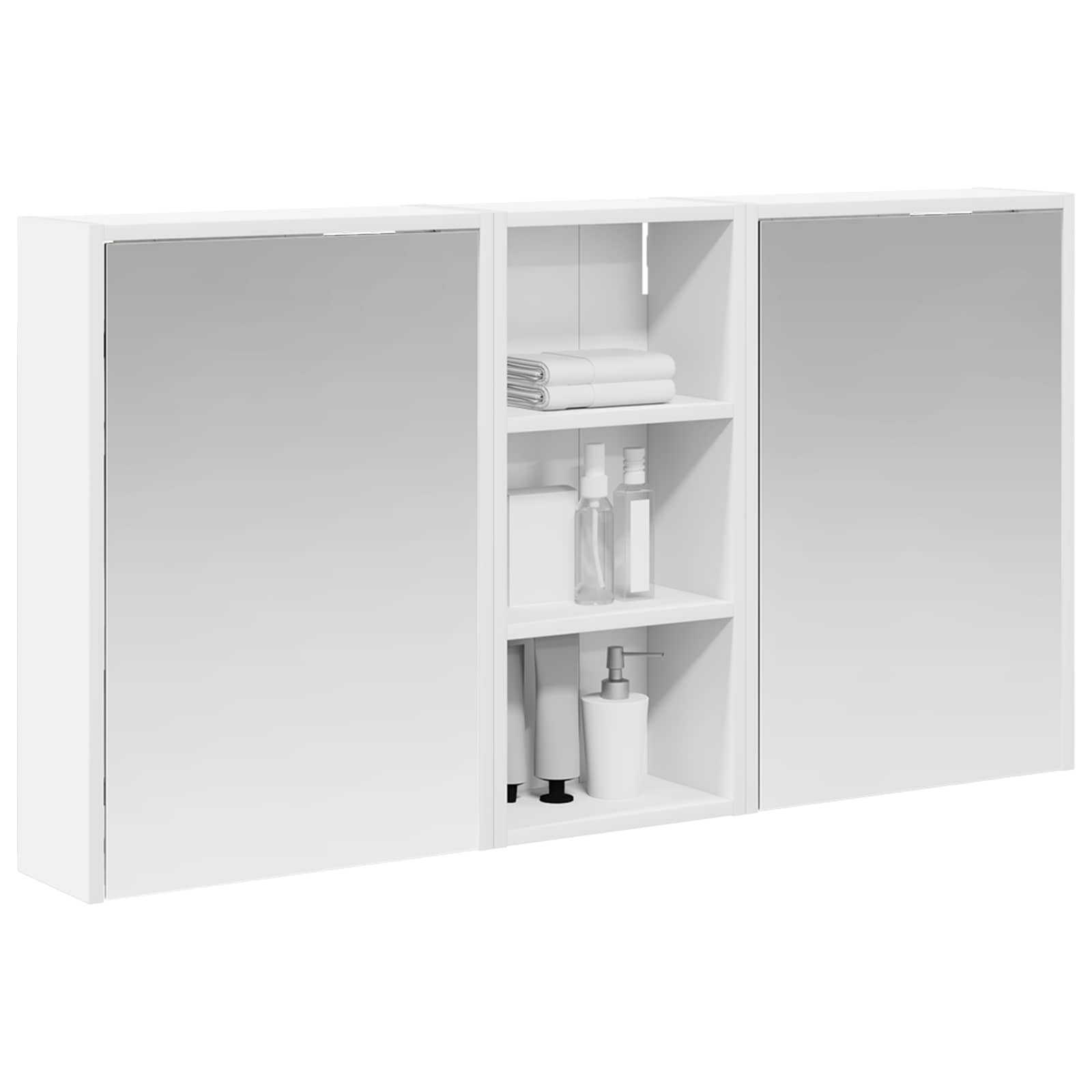Set ormarića za kupaonicu 3 pcs 116 x 16 x 62,5 cm