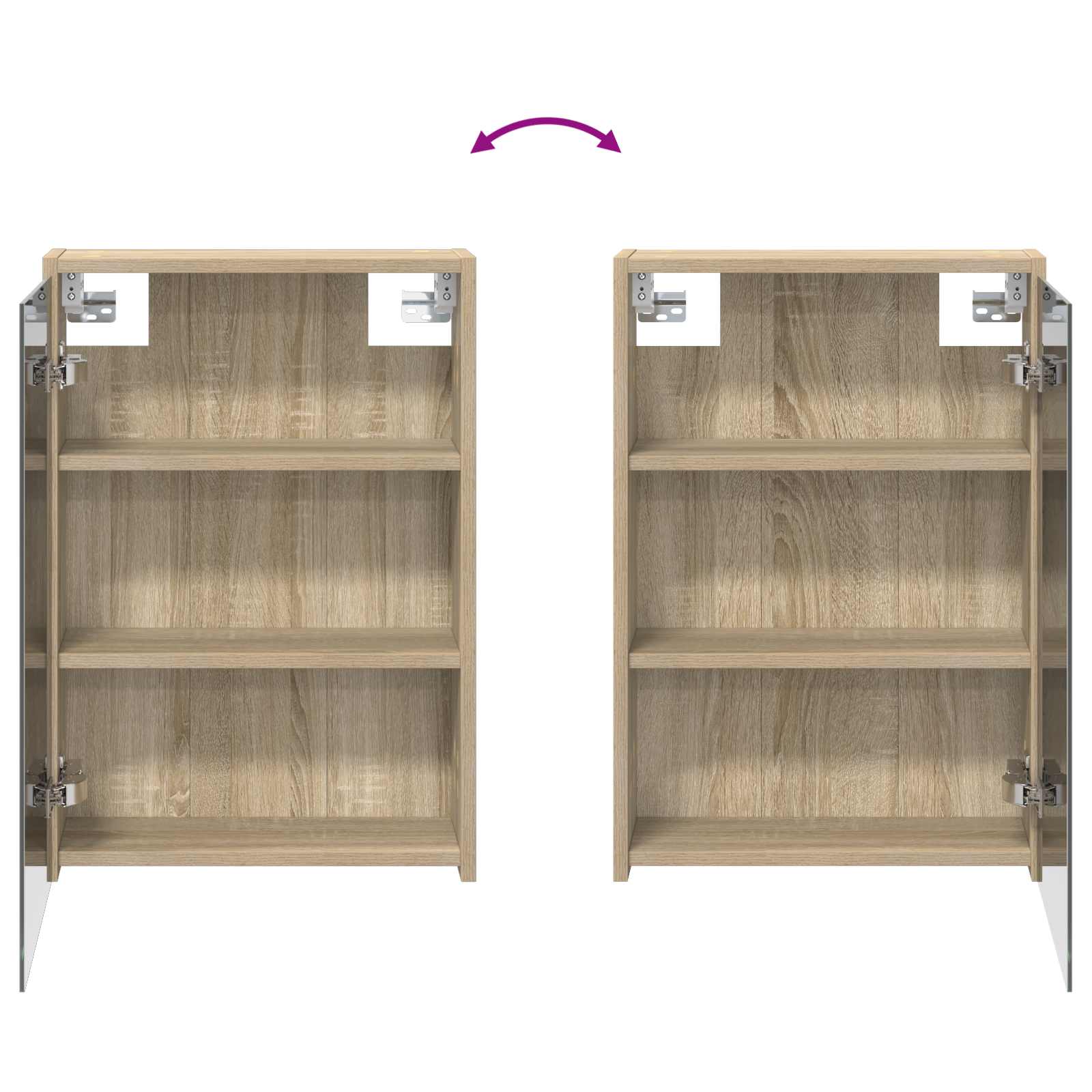 Set ormarića za kupaonicu 3 pcs 116 x 16 x 62,5 cm