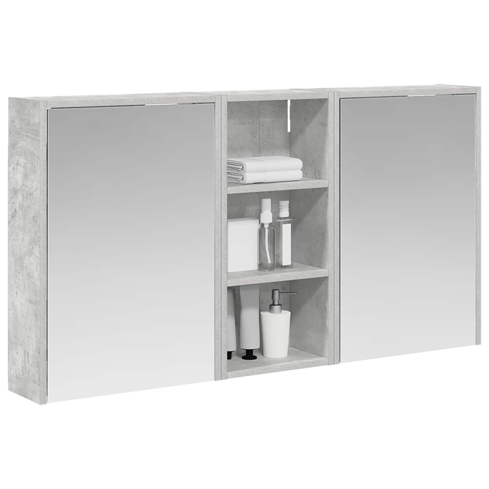 Set ormarića za kupaonicu 3 pcs 116 x 16 x 62,5 cm
