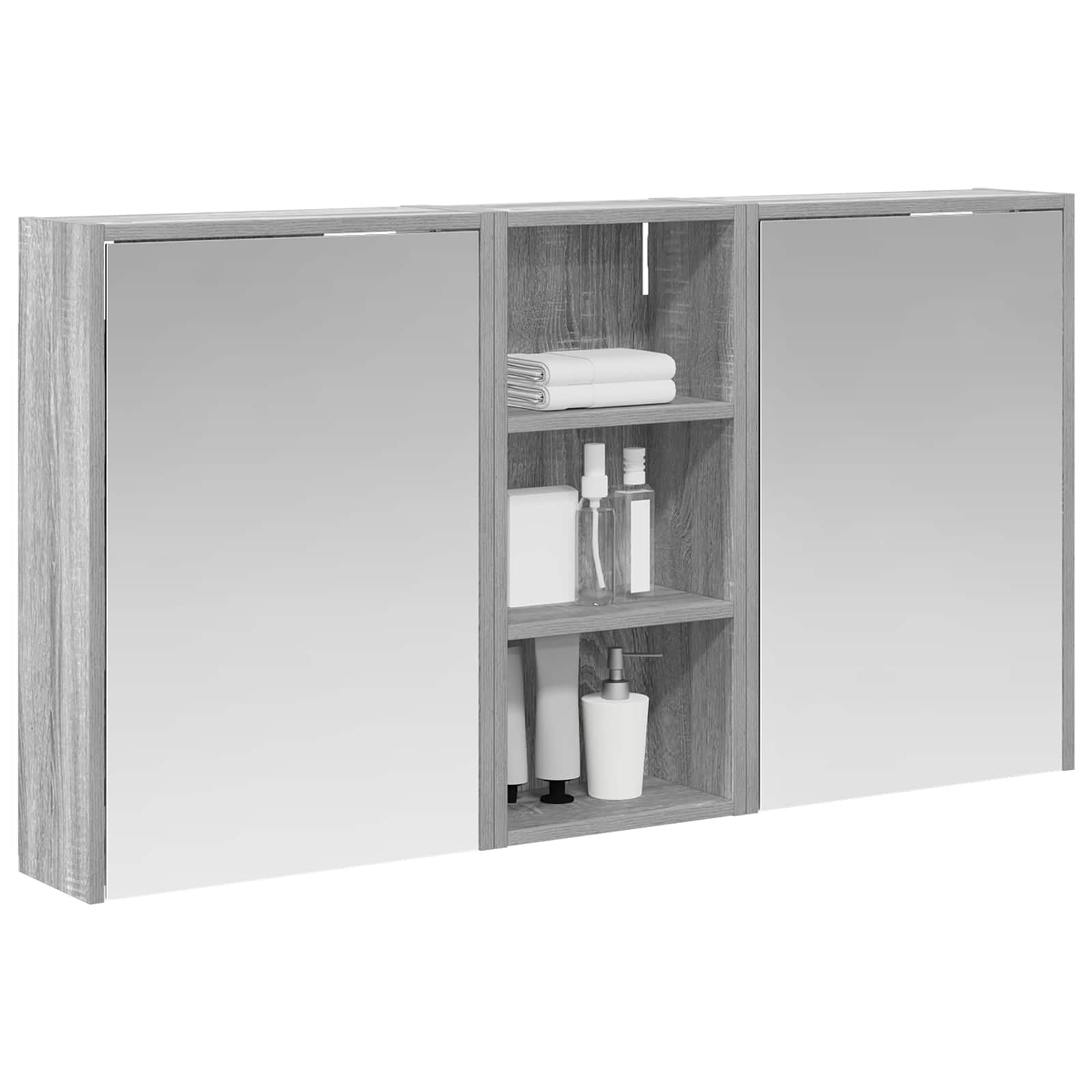 Set ormarića za kupaonicu 3 pcs 116 x 16 x 62,5 cm