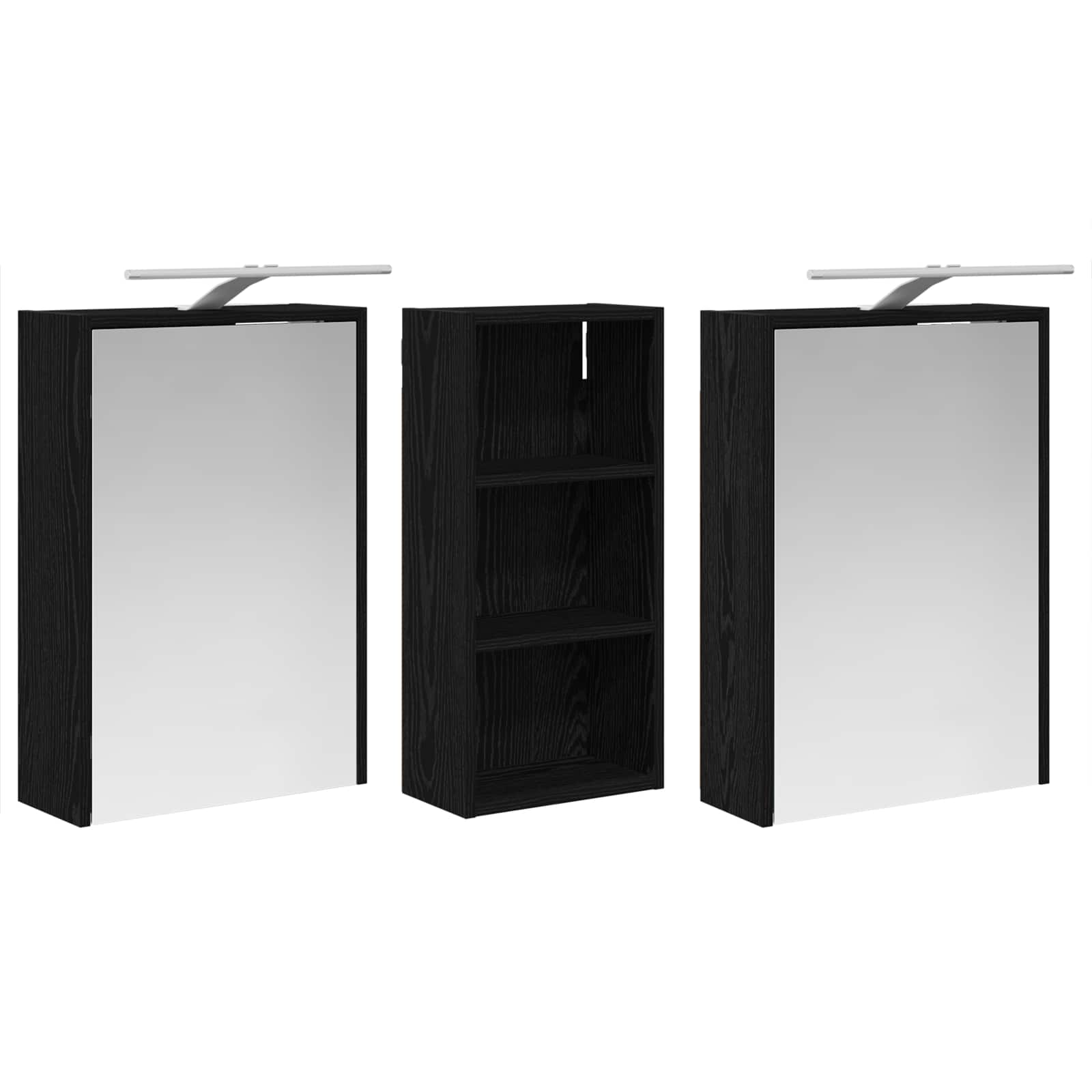 Set ormarića za kupaonicu 3 pcs 116 x 16 x 62,5 cm