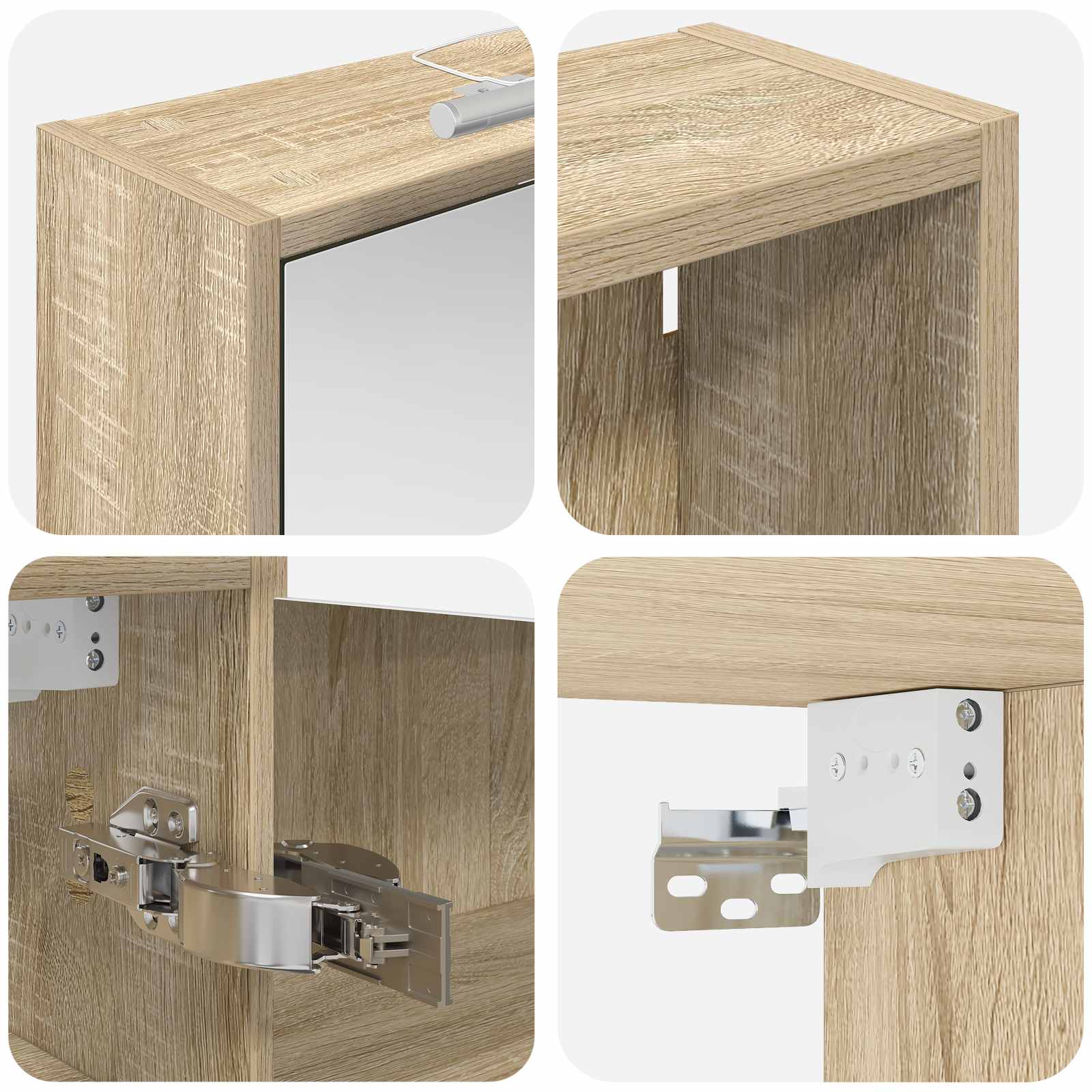 Set ormarića za kupaonicu 3 pcs 116 x 16 x 62,5 cm