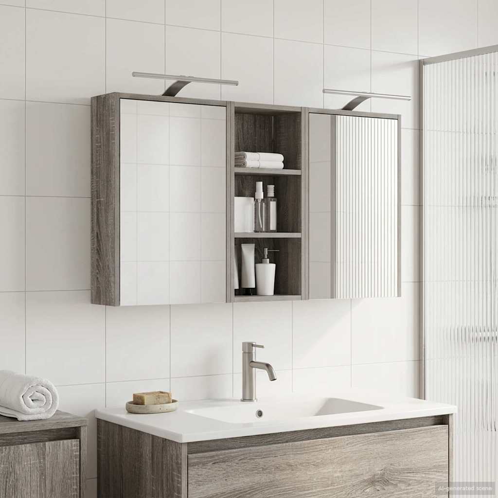 Set ormarića za kupaonicu 3 pcs 116 x 16 x 62,5 cm