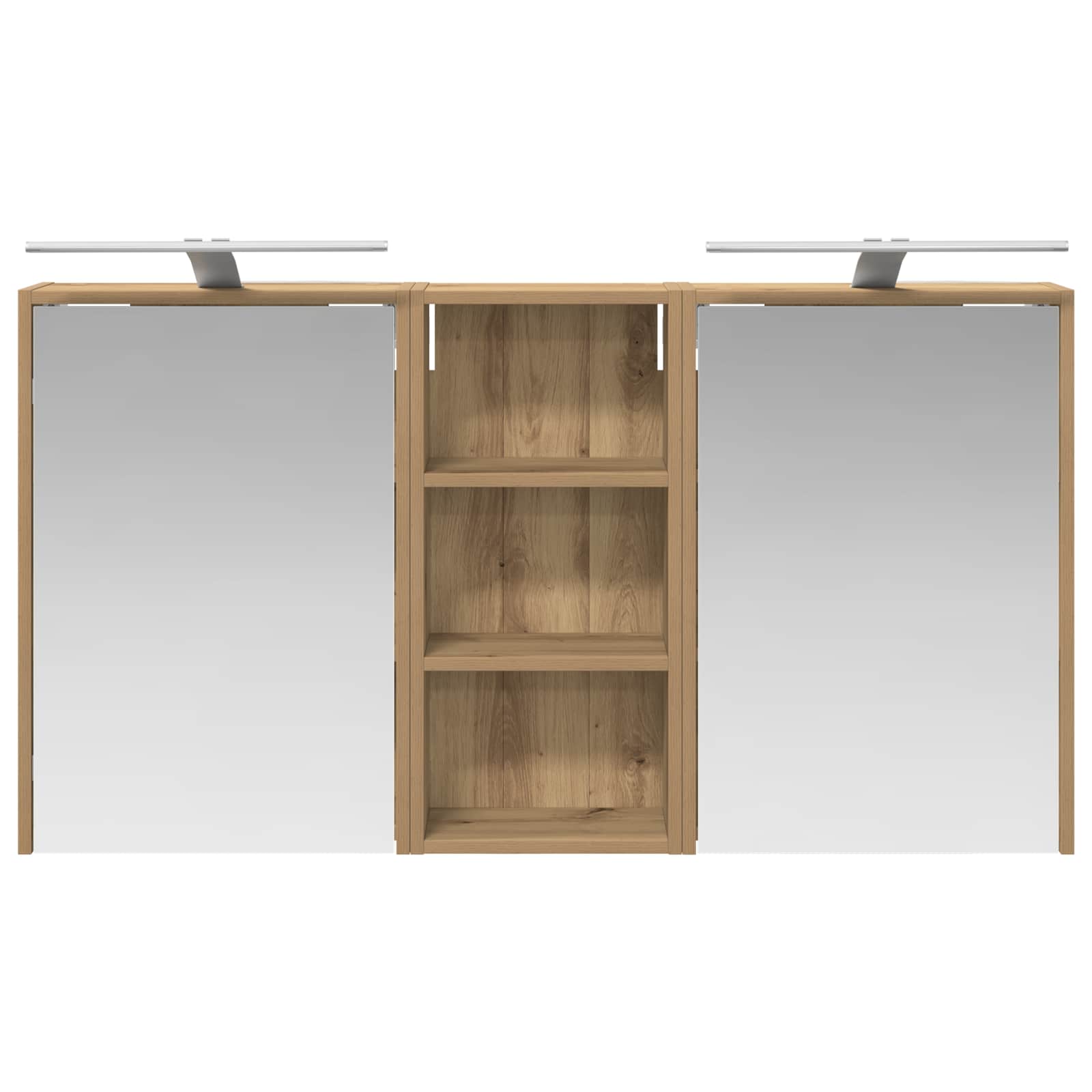 Set ormarića za kupaonicu 3 pcs 116 x 16 x 62,5 cm