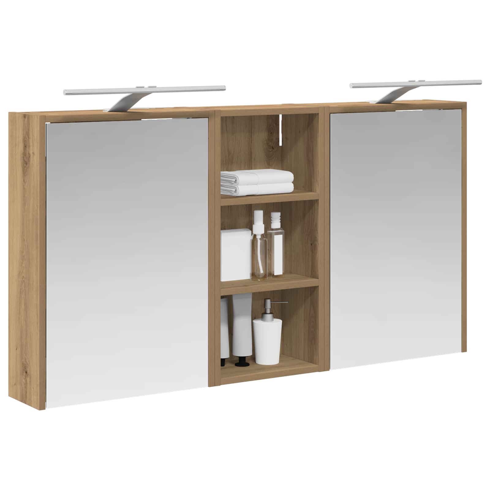 Set ormarića za kupaonicu 3 pcs 116 x 16 x 62,5 cm