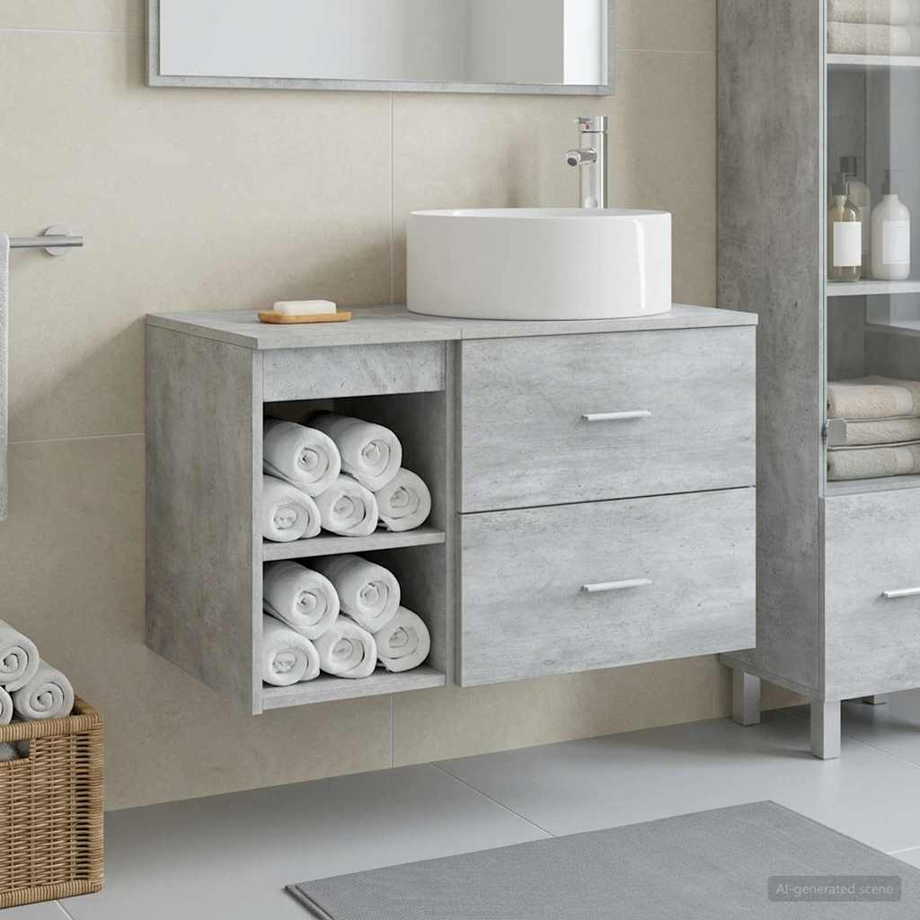 Set namještaja za kupaonicu 2 pcs Betonska siva