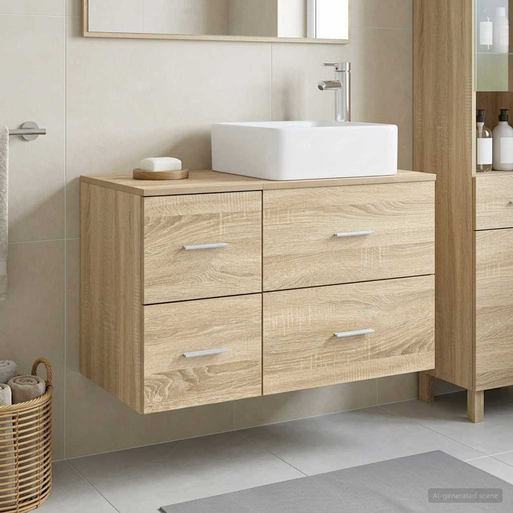 Set namještaja za kupaonicu 2 pcs Hrast sonoma