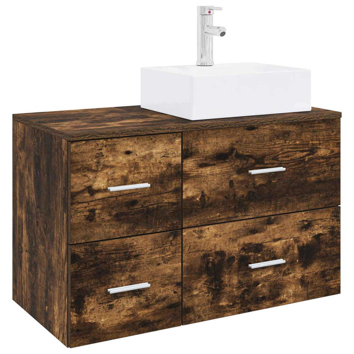 Set namještaja za kupaonicu 2 kom. Dimljeni hrast Smeđa 49,5 x 41 x 79,5 cm