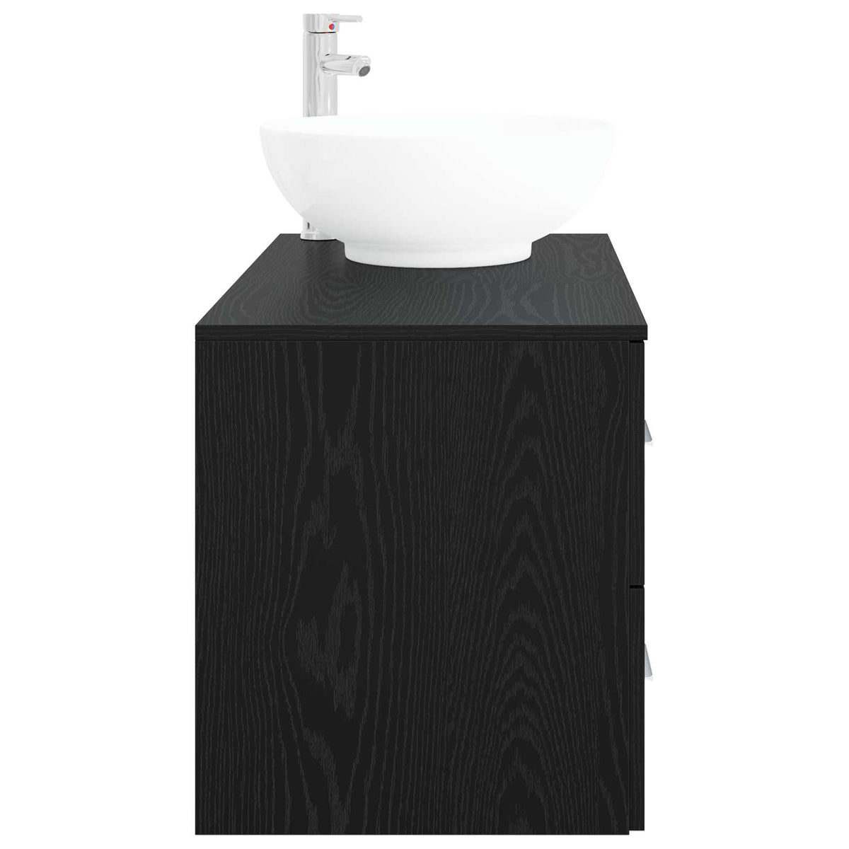 Set namještaja za kupaonicu 2 kom. Crni hrast Konstruirano drvo Crna 49,5 x 44,5 x 80 cm