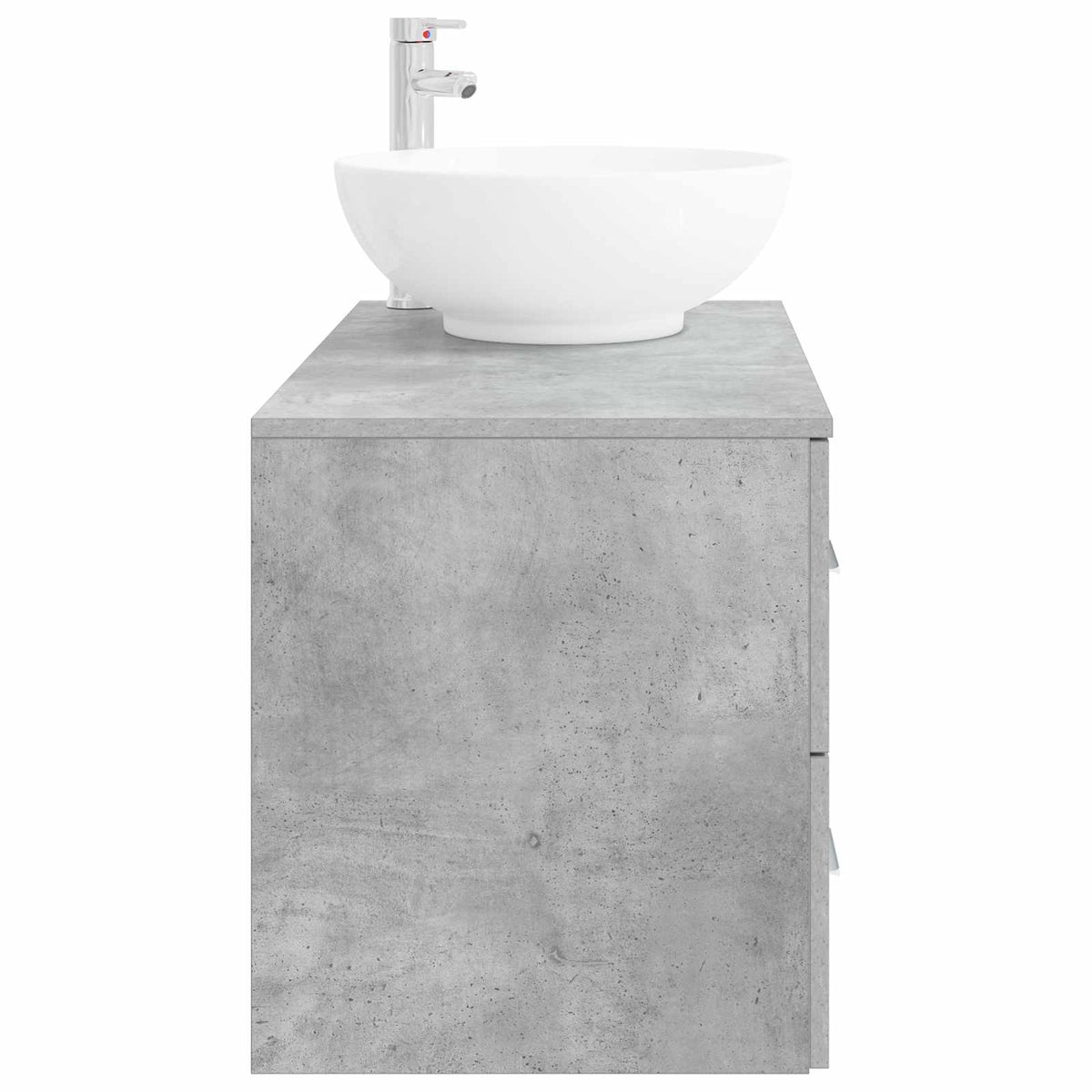 Set namještaja za kupaonicu 2 kom. Betonska siva 49,5 x 44,5 x 80 cm