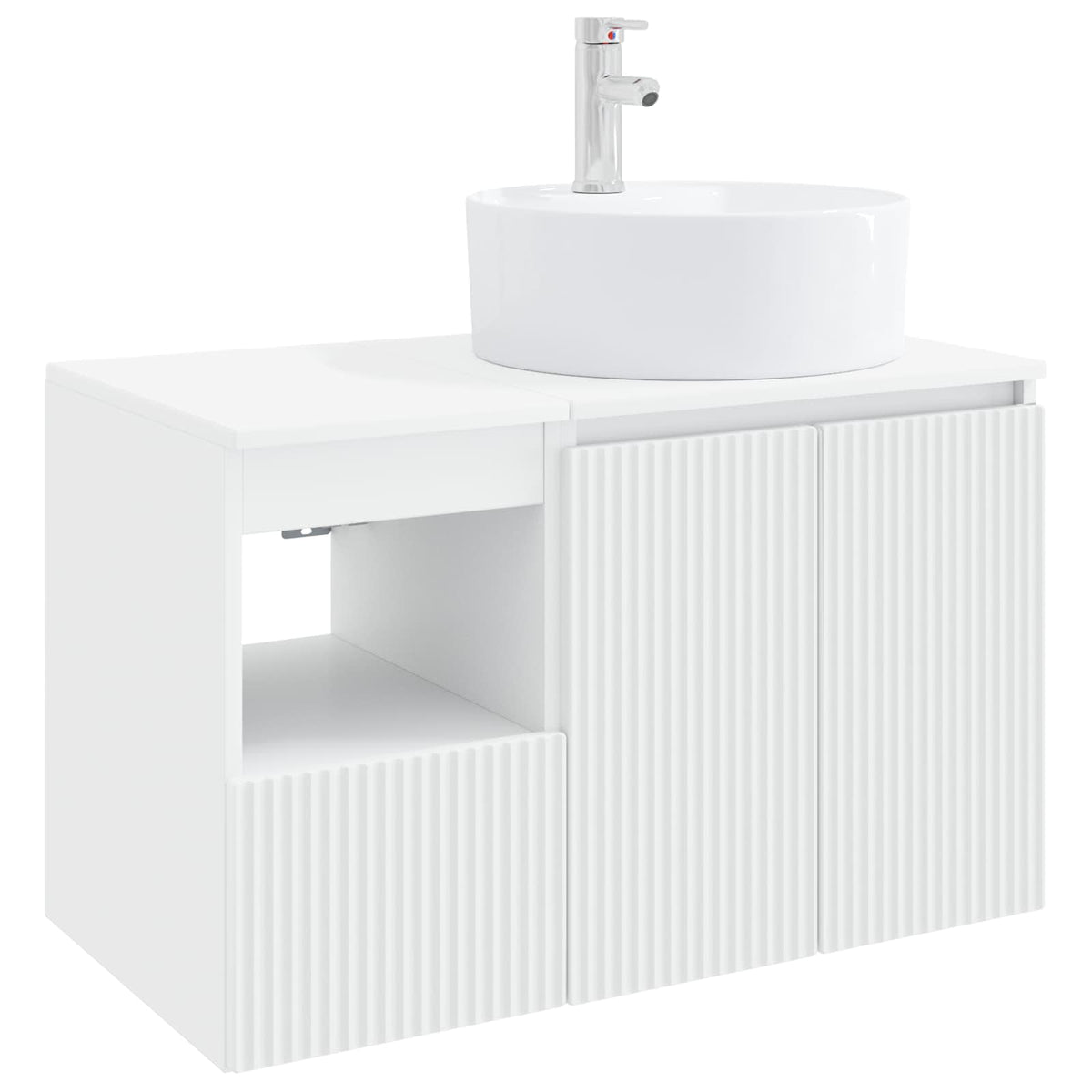 Set namještaja za kupaonicu 2 kom. Bijela Konstruirano drvo 49,5 x 44,5 x 82 cm