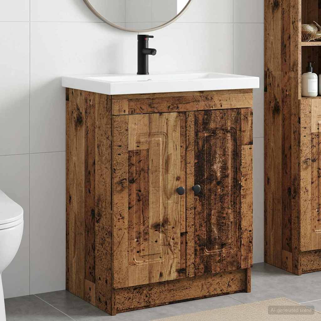 Set namještaja za kupaonicu Staro drvo 78,5 x 37,5 x 81 cm