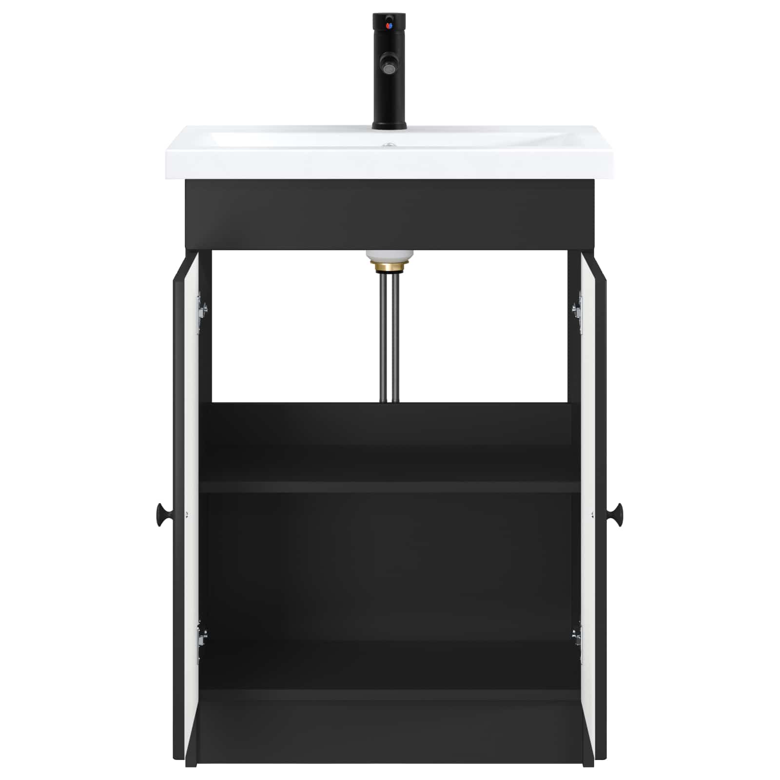 Set namještaja za kupaonicu Crna 78,5 x 37,5 x 81 cm