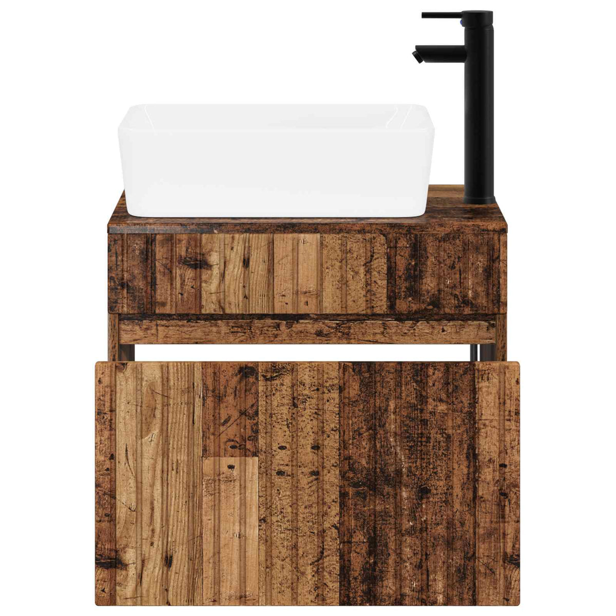 Set namještaja za kupaonicu Staro drvo Konstruirano drvo Smeđa 59 x 44,5 x 50 cm