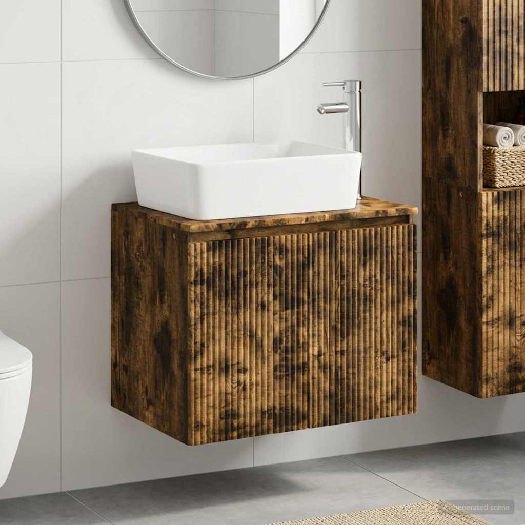 Set namještaja za kupaonicu Dimljeni hrast Konstruirano drvo Smeđa 62,5 x 44,5 x 50 cm