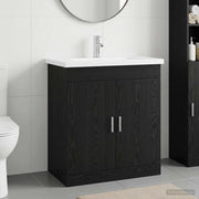 Set namještaja za kupaonicu Crni hrast 81 x 40 x 84,5 cm