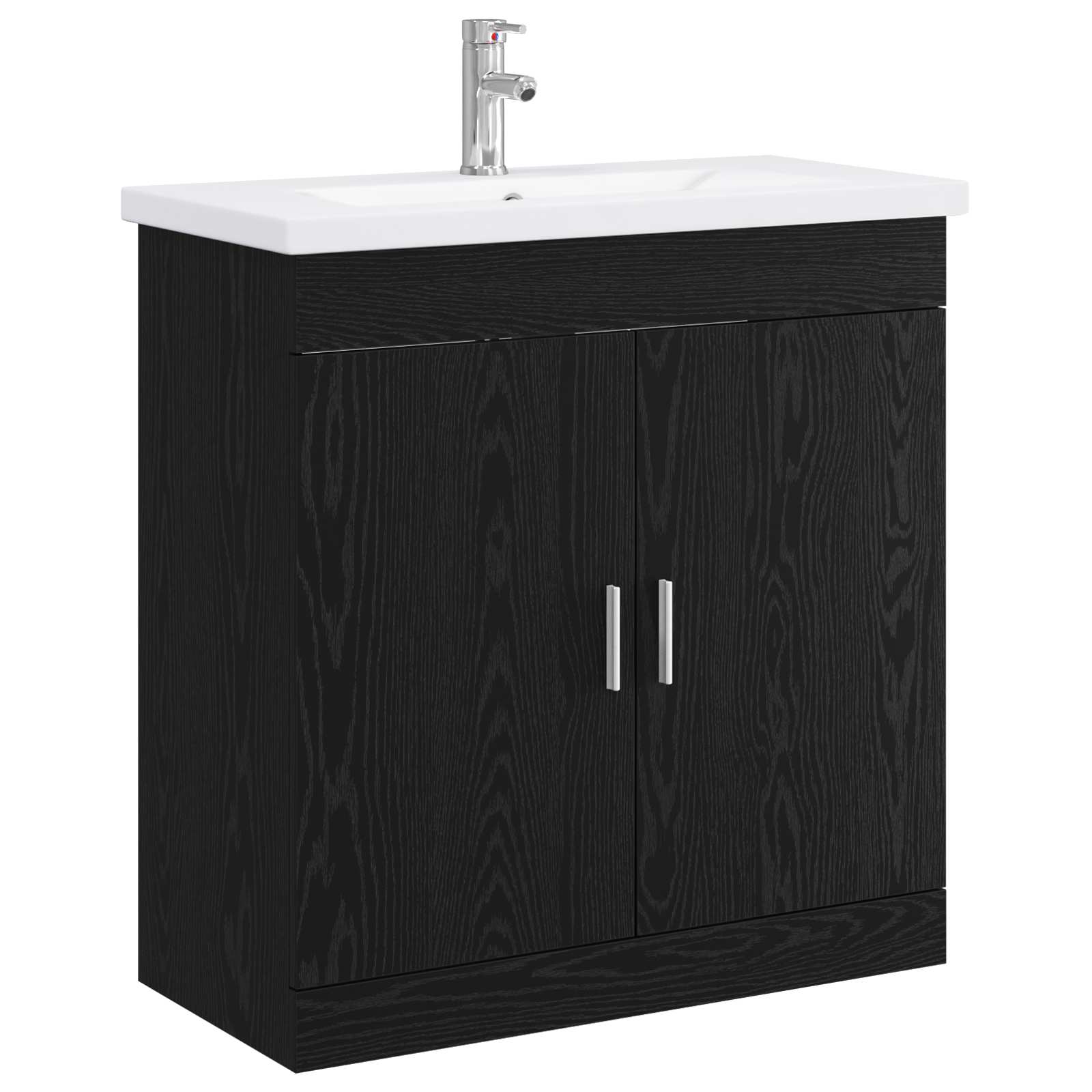 Set namještaja za kupaonicu Crni hrast 81 x 40 x 84,5 cm