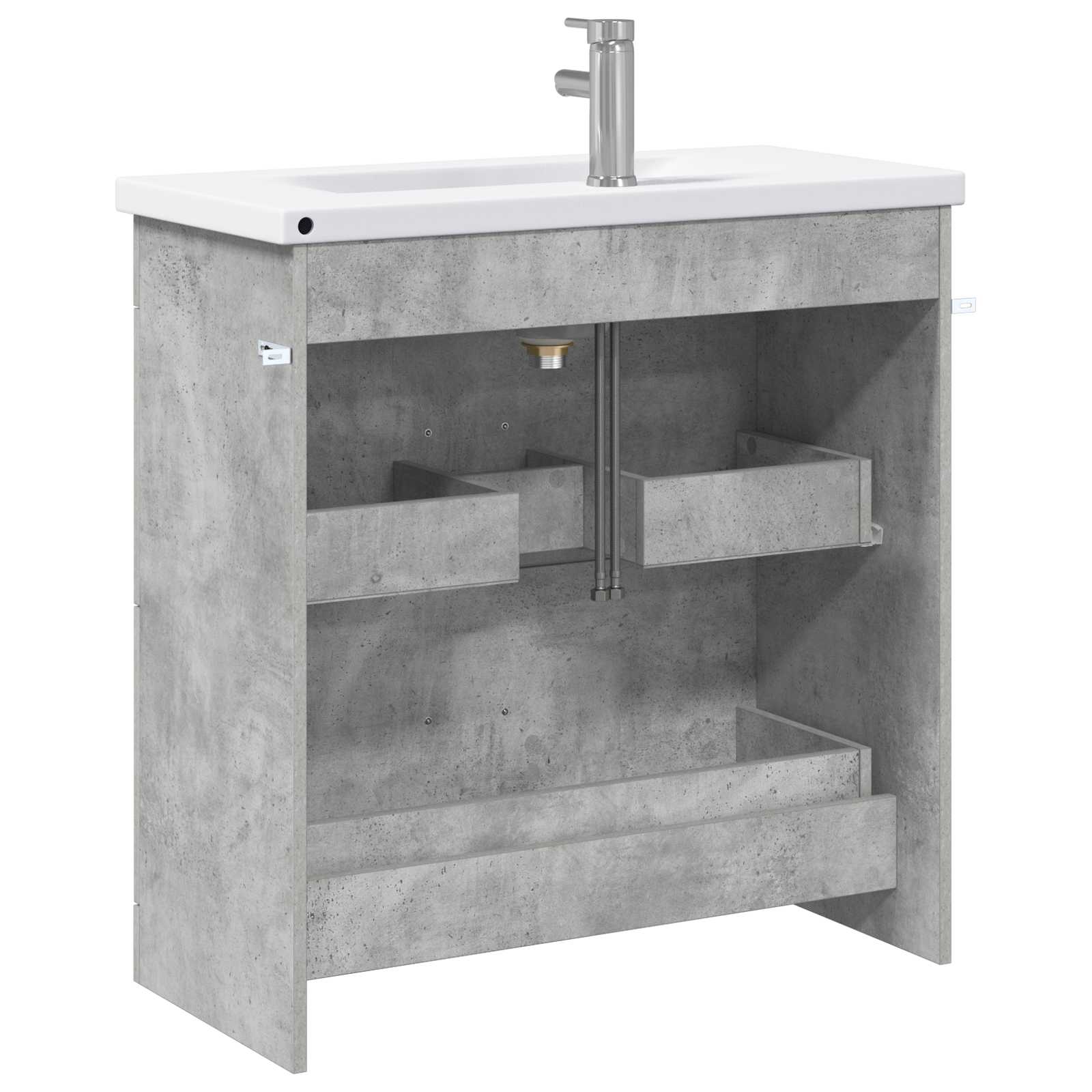 Set namještaja za kupaonicu Betonska siva 81 x 40 x 84,5 cm