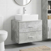 Set namještaja za kupaonicu Betonska siva Konstruirano drvo 62.5 x 44.5 x 50 cm