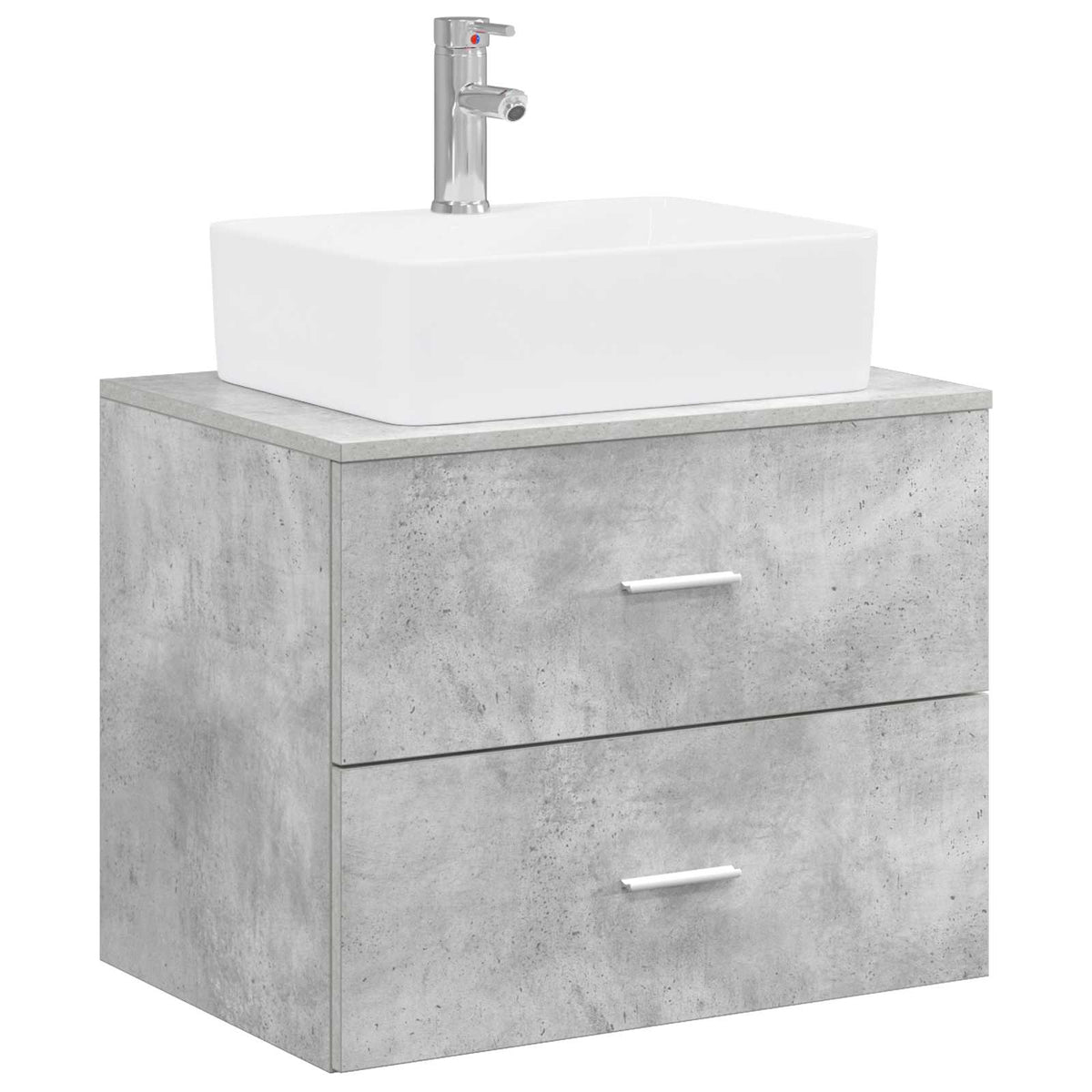 Set namještaja za kupaonicu Betonska siva Konstruirano drvo 62.5 x 44.5 x 50 cm