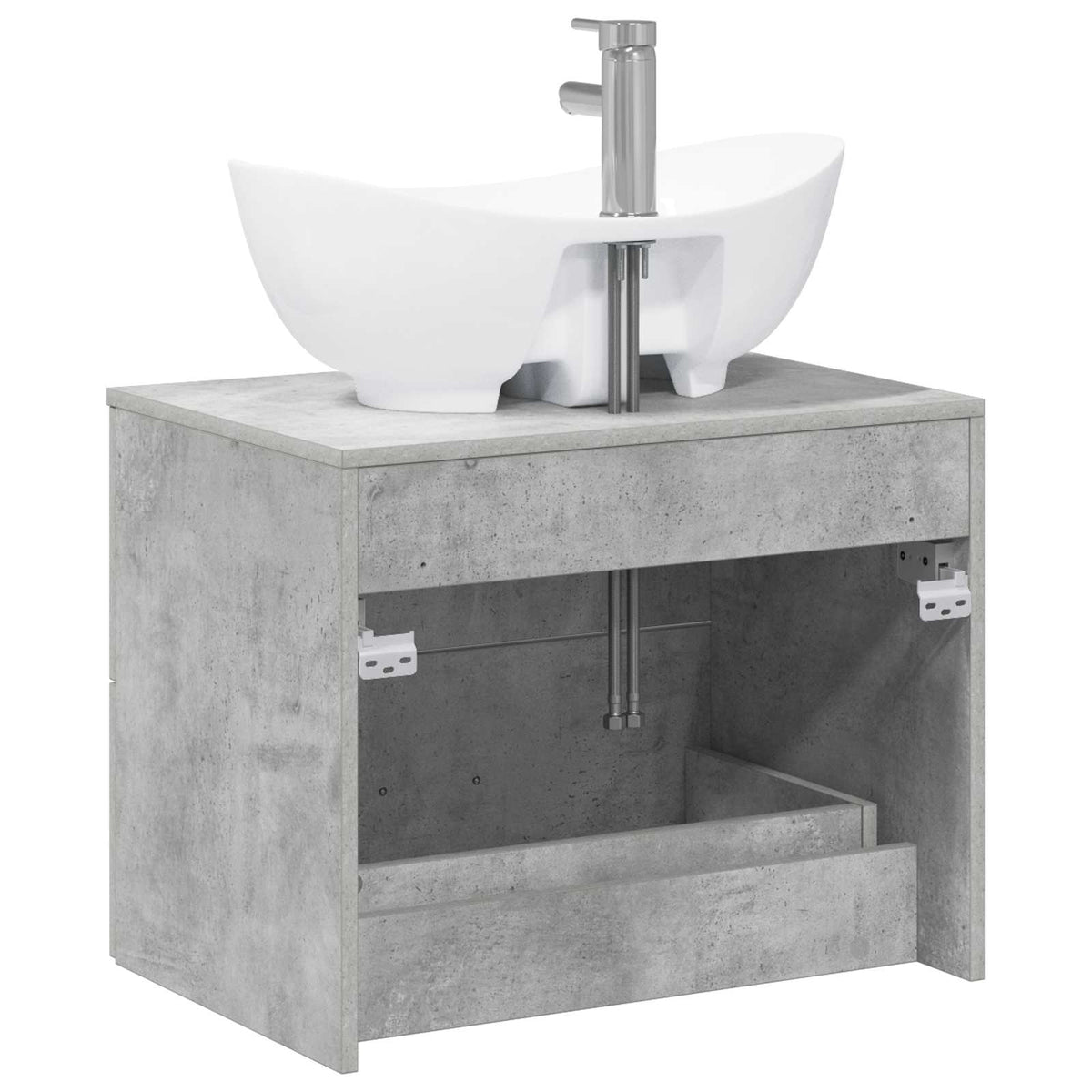 Set namještaja za kupaonicu Betonska siva Konstruirano drvo 62.5 x 44.5 x 50 cm