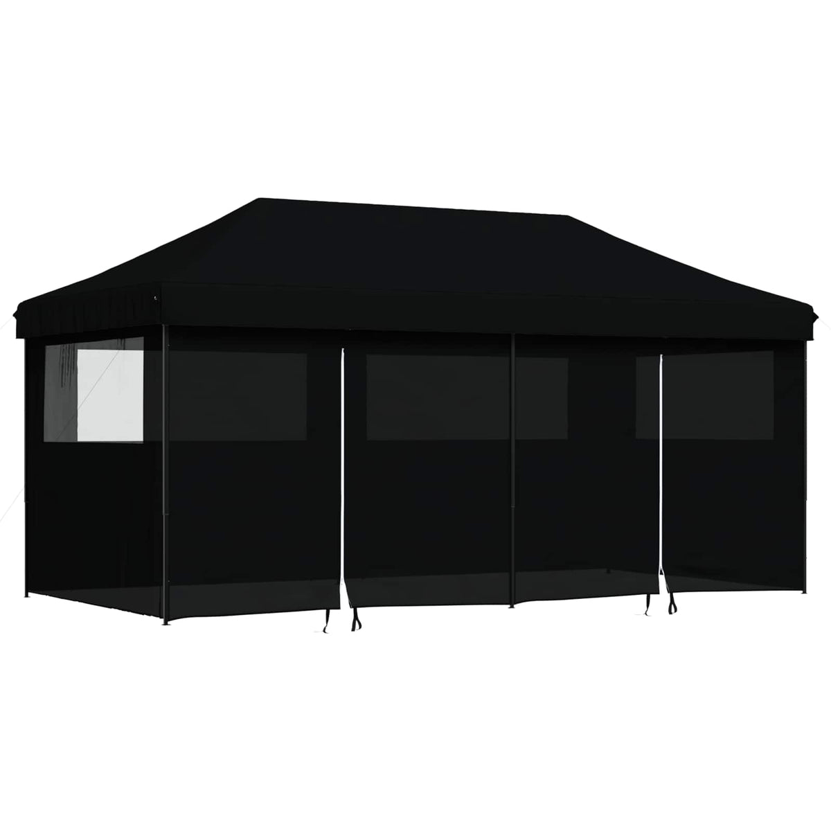 Šator za zabave 292 x 580 x 315 cm Crna Oxford tkanina