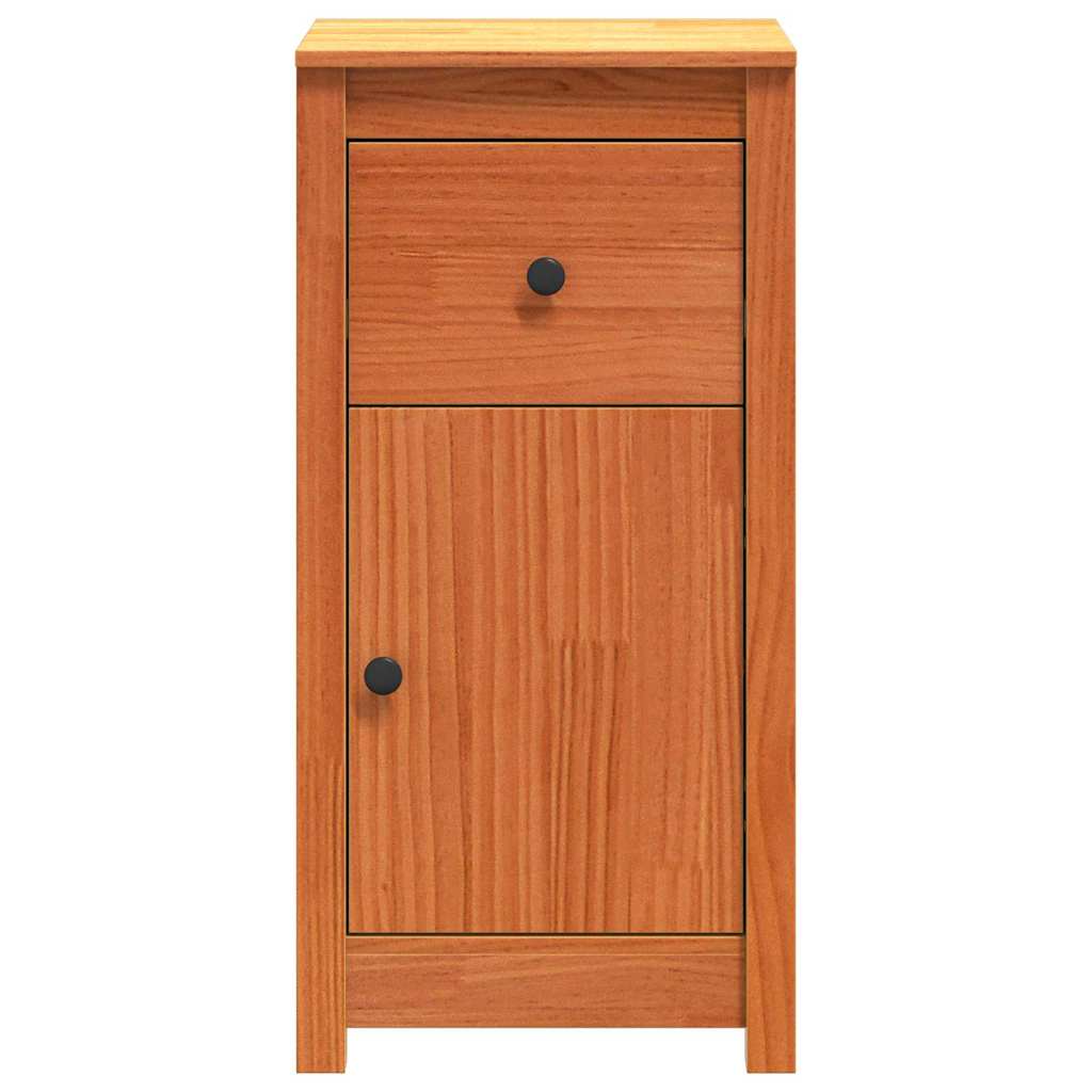 Kreveta 2 pcs Vosak smeđa 39 x 34,5 x 80 cm Čvrsto borovo drvo